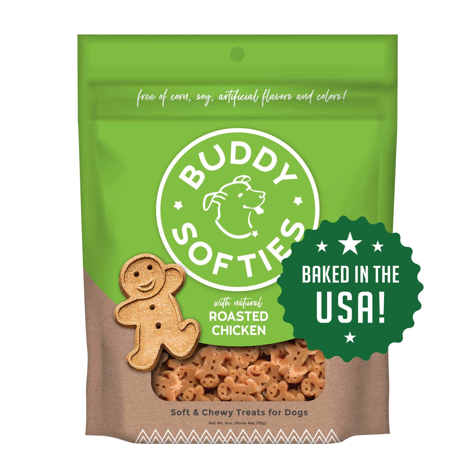 Buddy Biscuits Roasted Beef Flavor - 5 Oz., Case of 12