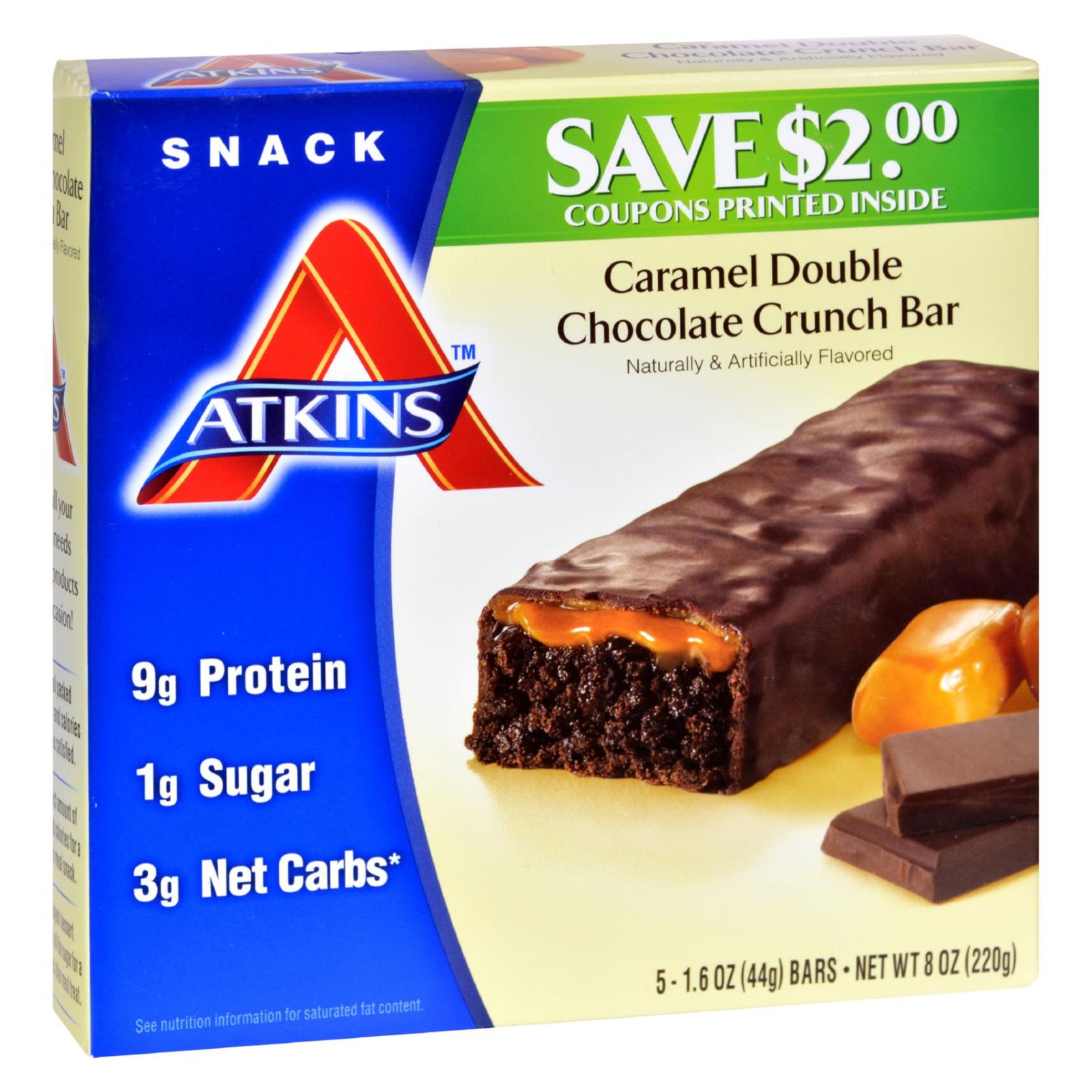 Atkins Advantage Bar Caramel Double Chocolate Crunch - 5-Pack