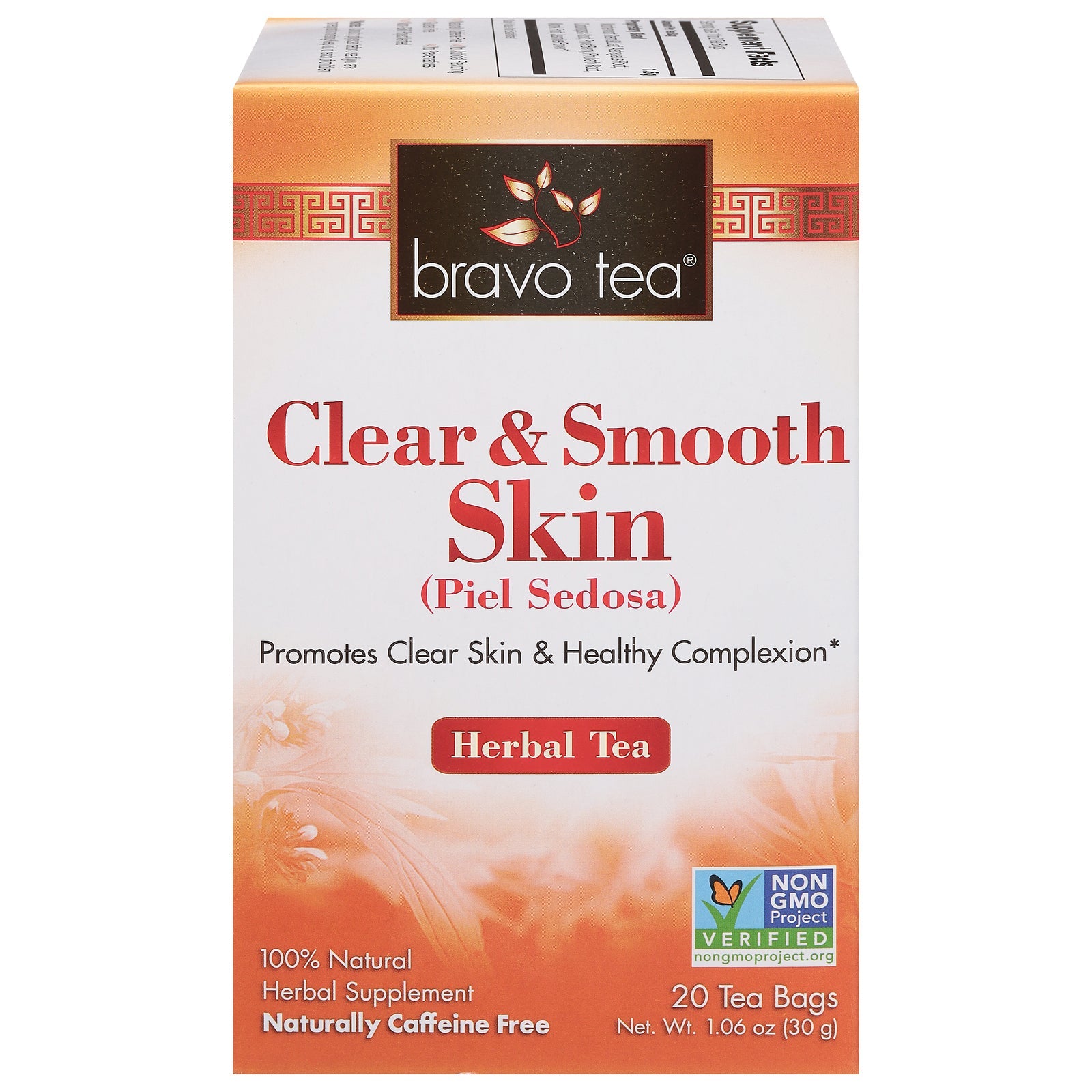 Bravo Teas and Herbs Clear & Smooth Skin Tea - 20 Tea Bags