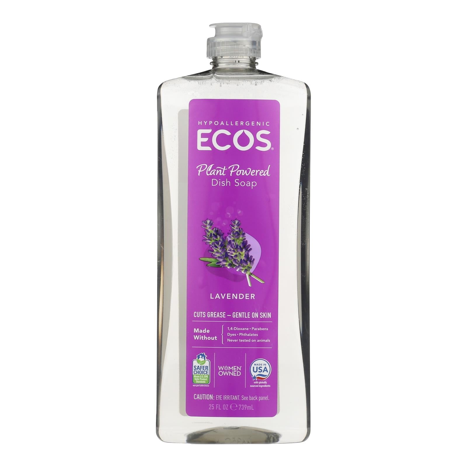 Earth Friendly Dishmate Lavender Dish Soap - 25 Fl Oz - Plant Based Formula