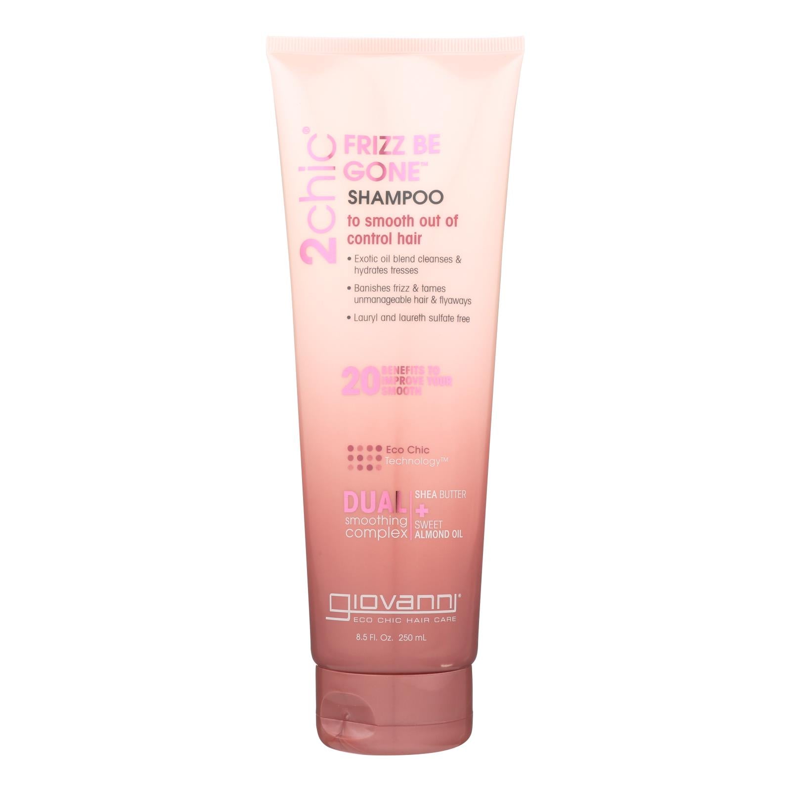 Giovanni 2chic Shampoo with Shea Butter and Almond for Softer, Shinier Hair (8.5 Fl Oz)