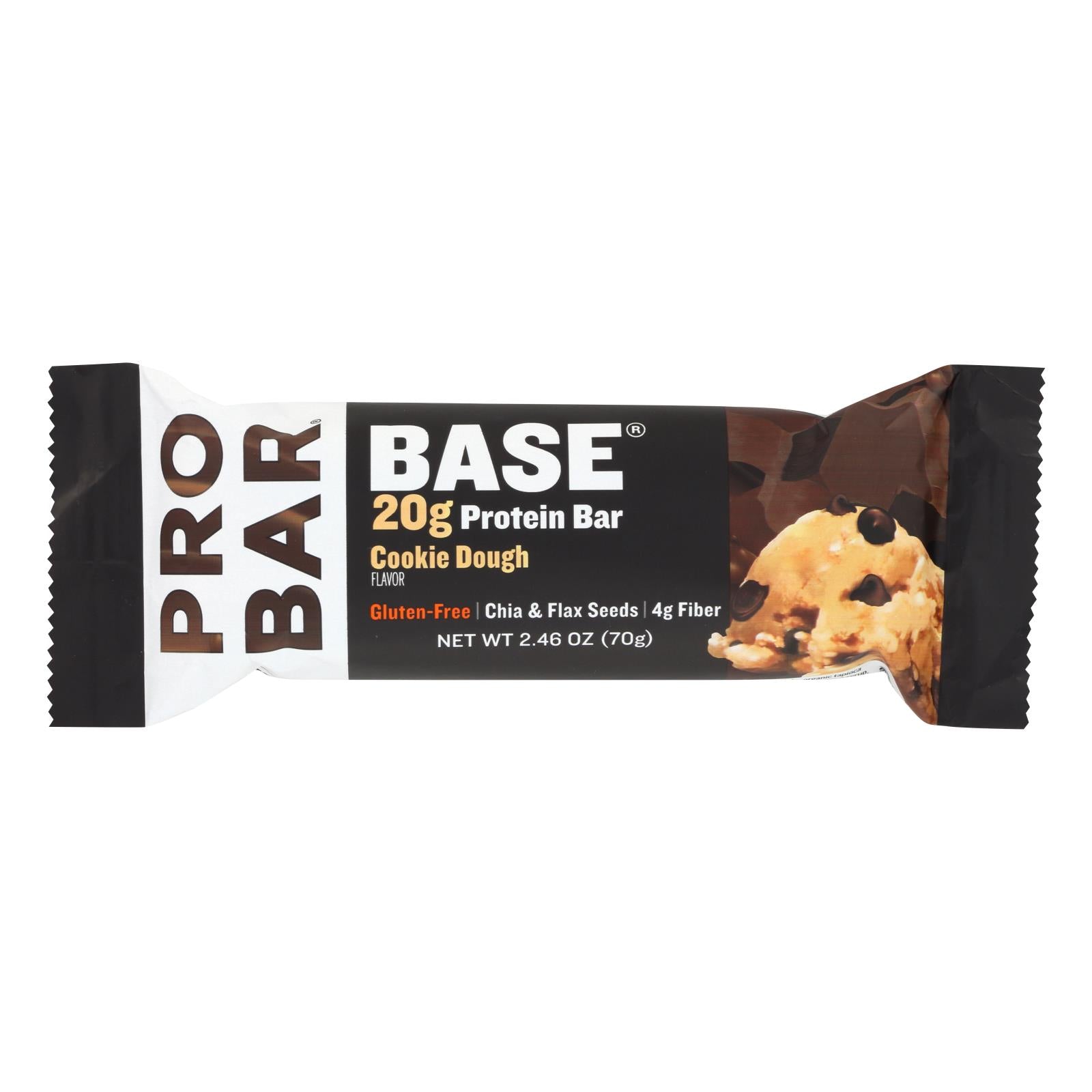 Pro Bar Cookie Dough Core Energy Bar - Case of 12 - 2.46 Oz Each