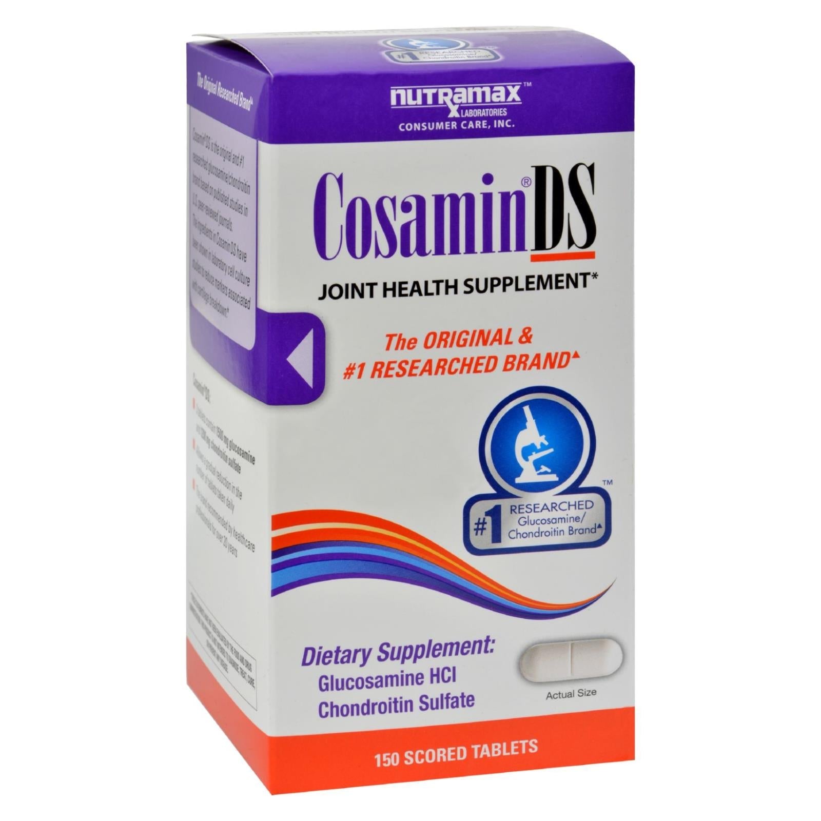 Nutramax CosaminDS Joint Health Supplement (150 Tablets) - Glucosamine, Chondroitin, MSM