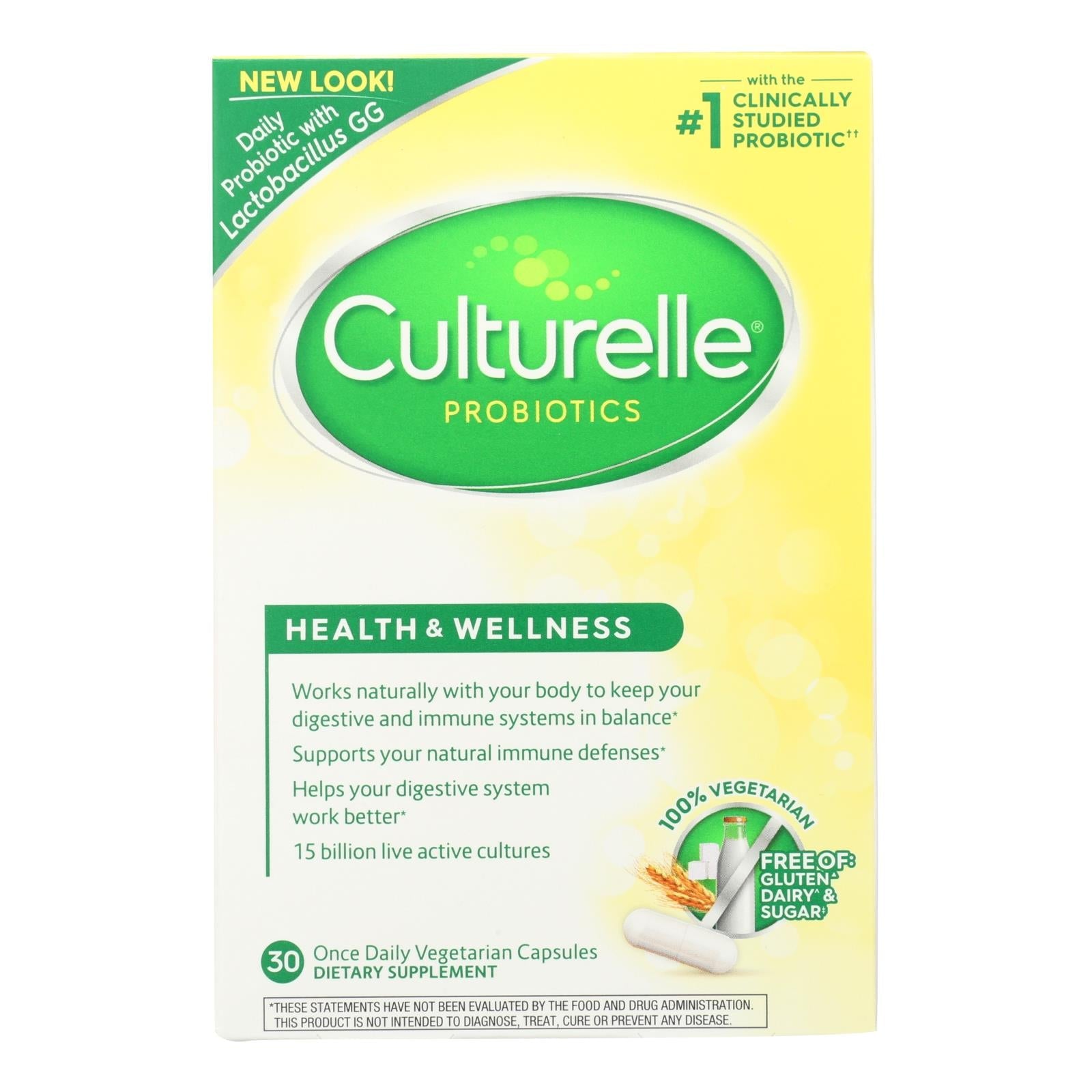 CulturEll Probiotic: Support Digestive Health with 30 Veggie Capsules