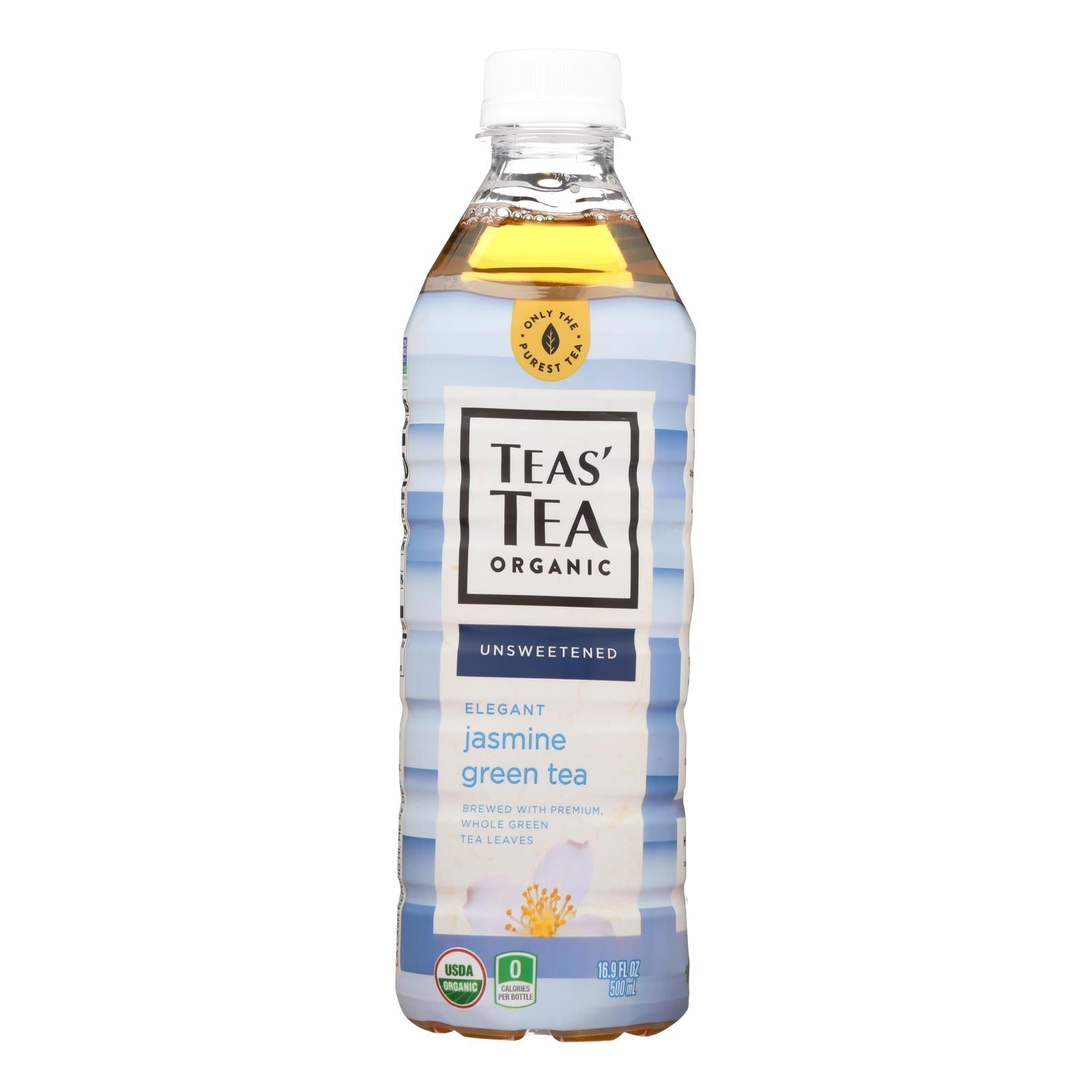 Ito-En Organic Jasmine Green Tea - 16.9 Fl Oz Bottle (Pack of 12)