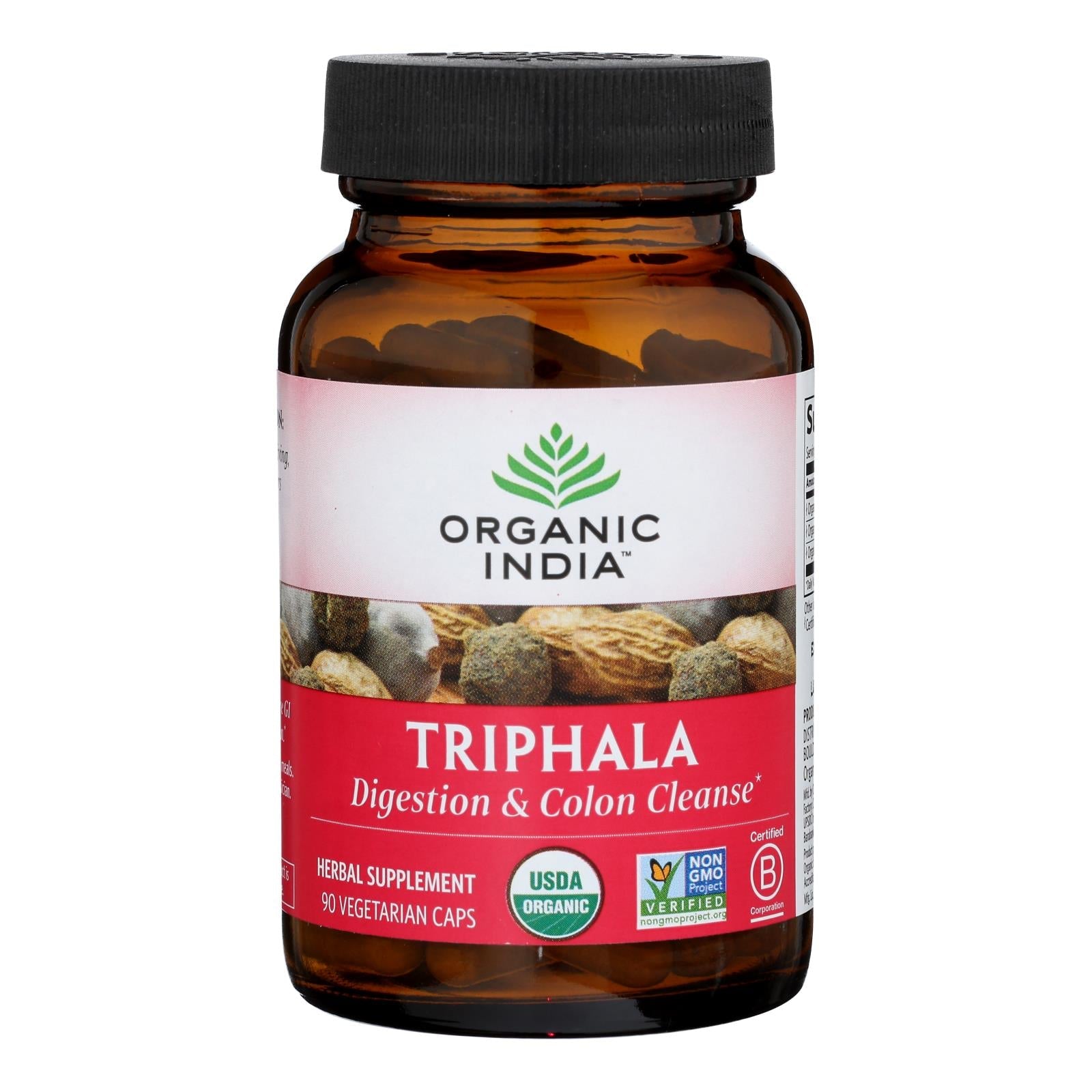 Organic India Triphala Supplement - 90 Vcaps