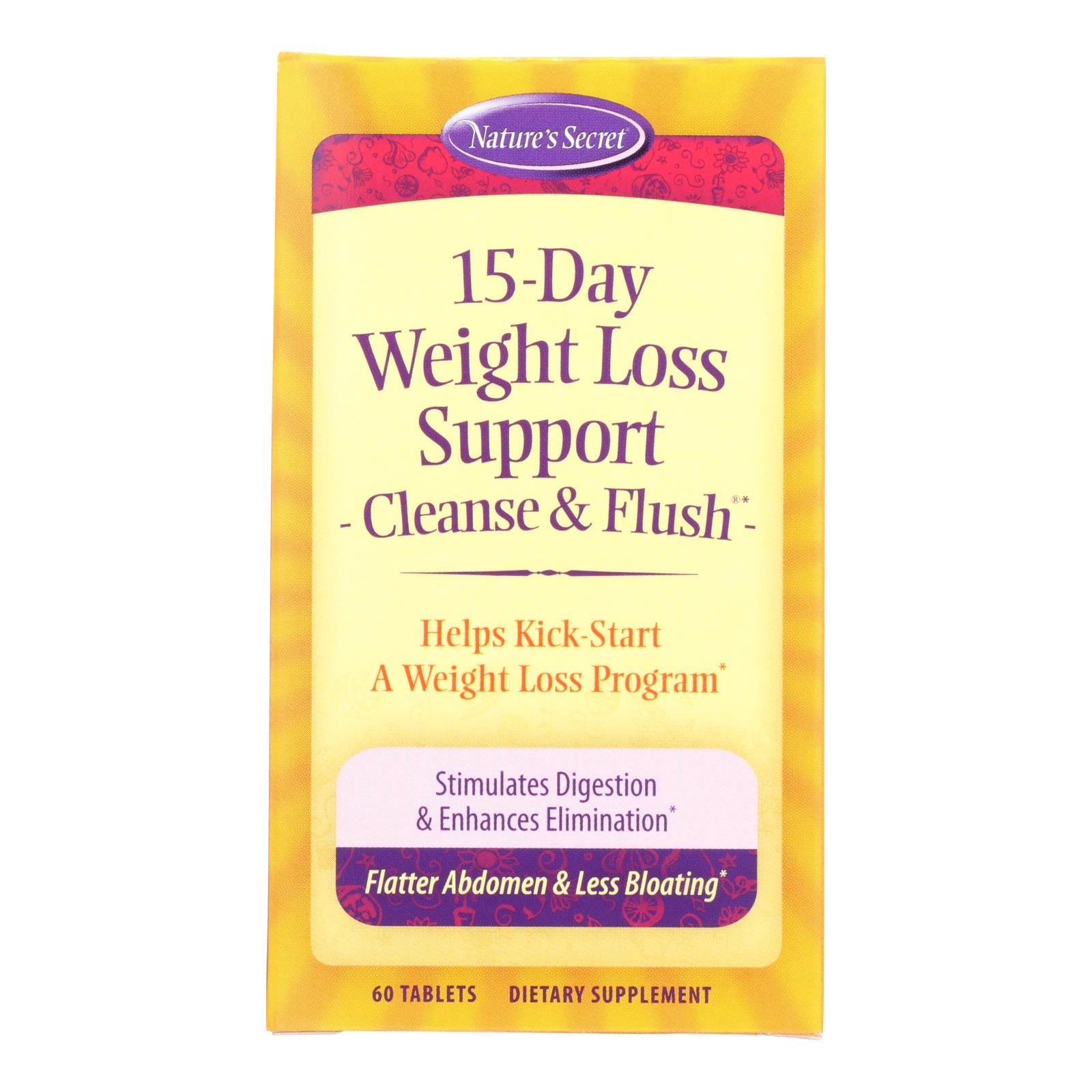 Nature's Secret 15-Day Rapid Weight Loss Diet & Cleansing Program - 60 Tablets