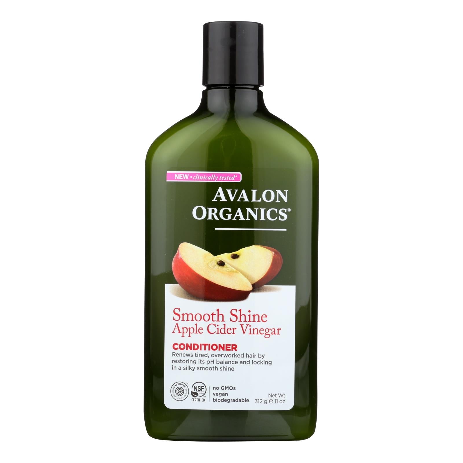 Avalon Smoothing Conditioner with Apple Cider Vinegar for Nourished, Shiny Hair (11 Oz.)