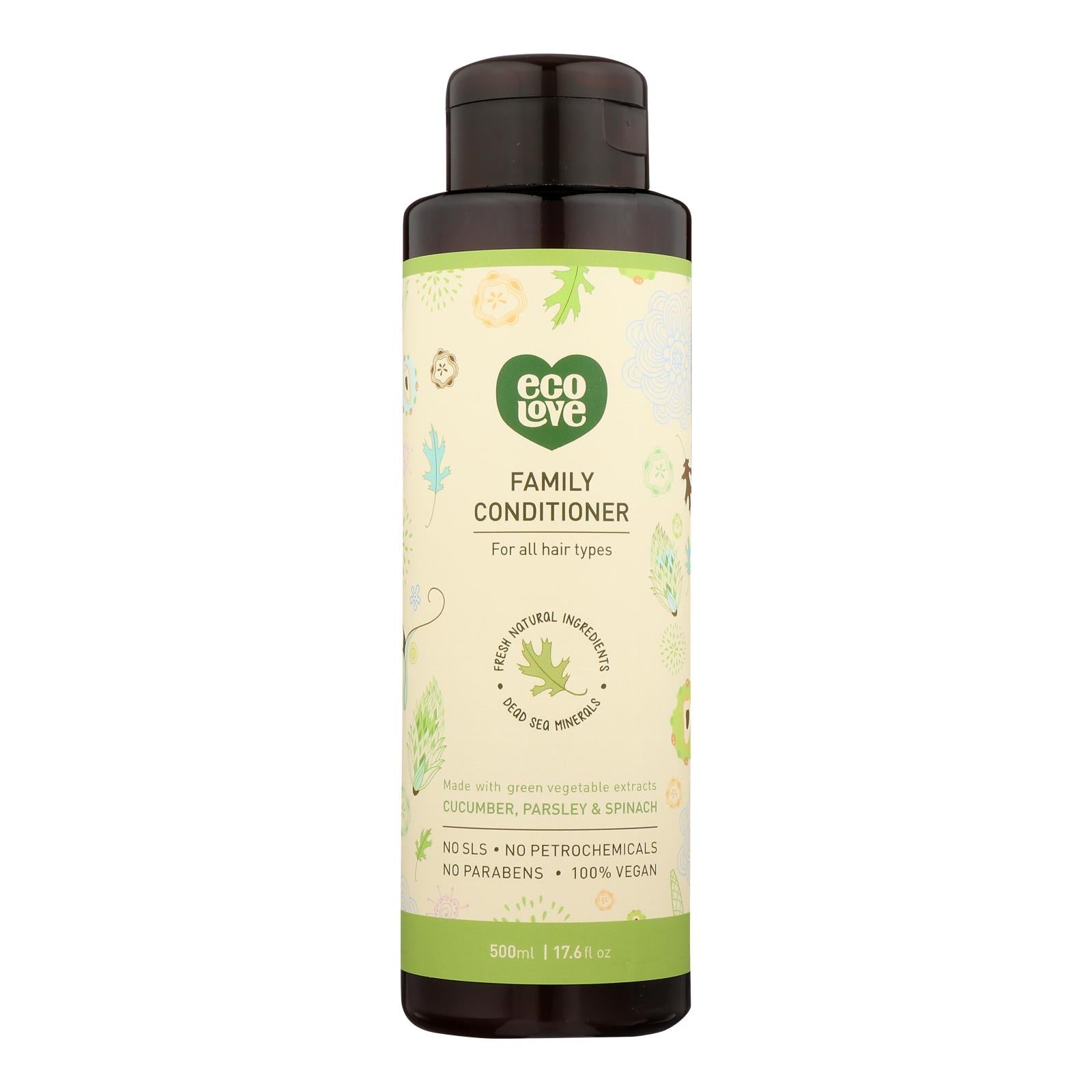 Ecolove Conditioner 17.6 Fl Oz - Green Vegetables Family