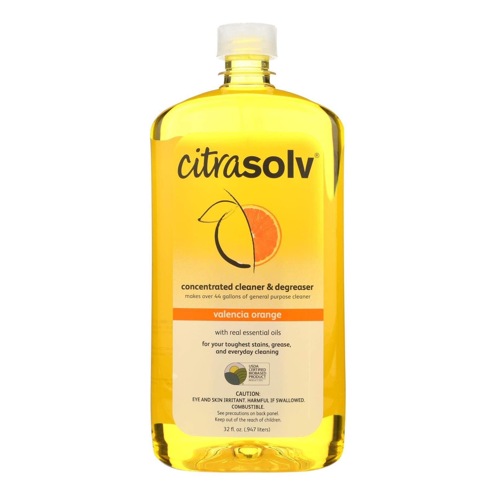 Citrasolv Natural Solvent - Powerful Degreaser & Cleaner, 32 Fl. Oz.