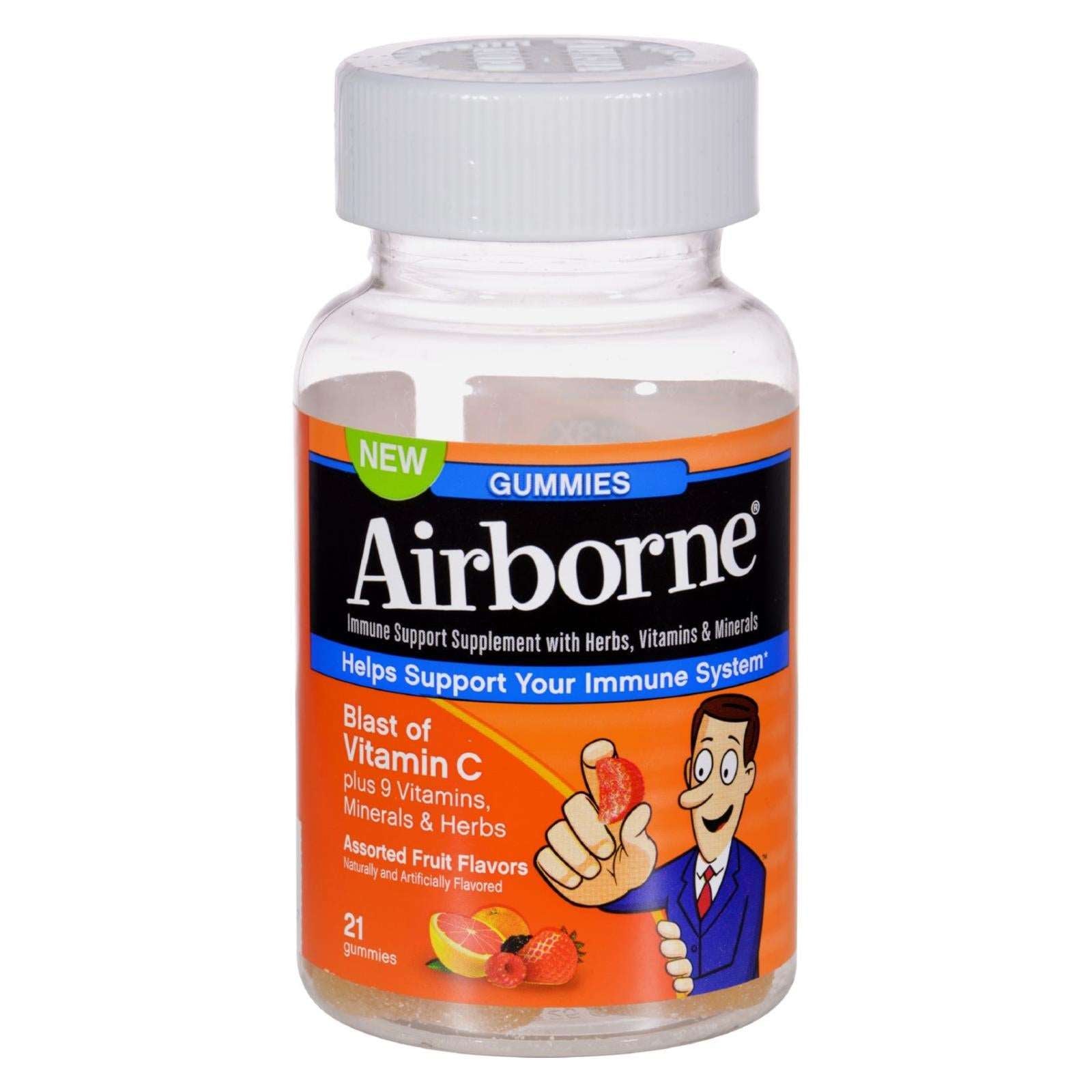 Airborne Vitamin C Immune Support Gummies, Assorted Fruit Flavors (21 ct.)