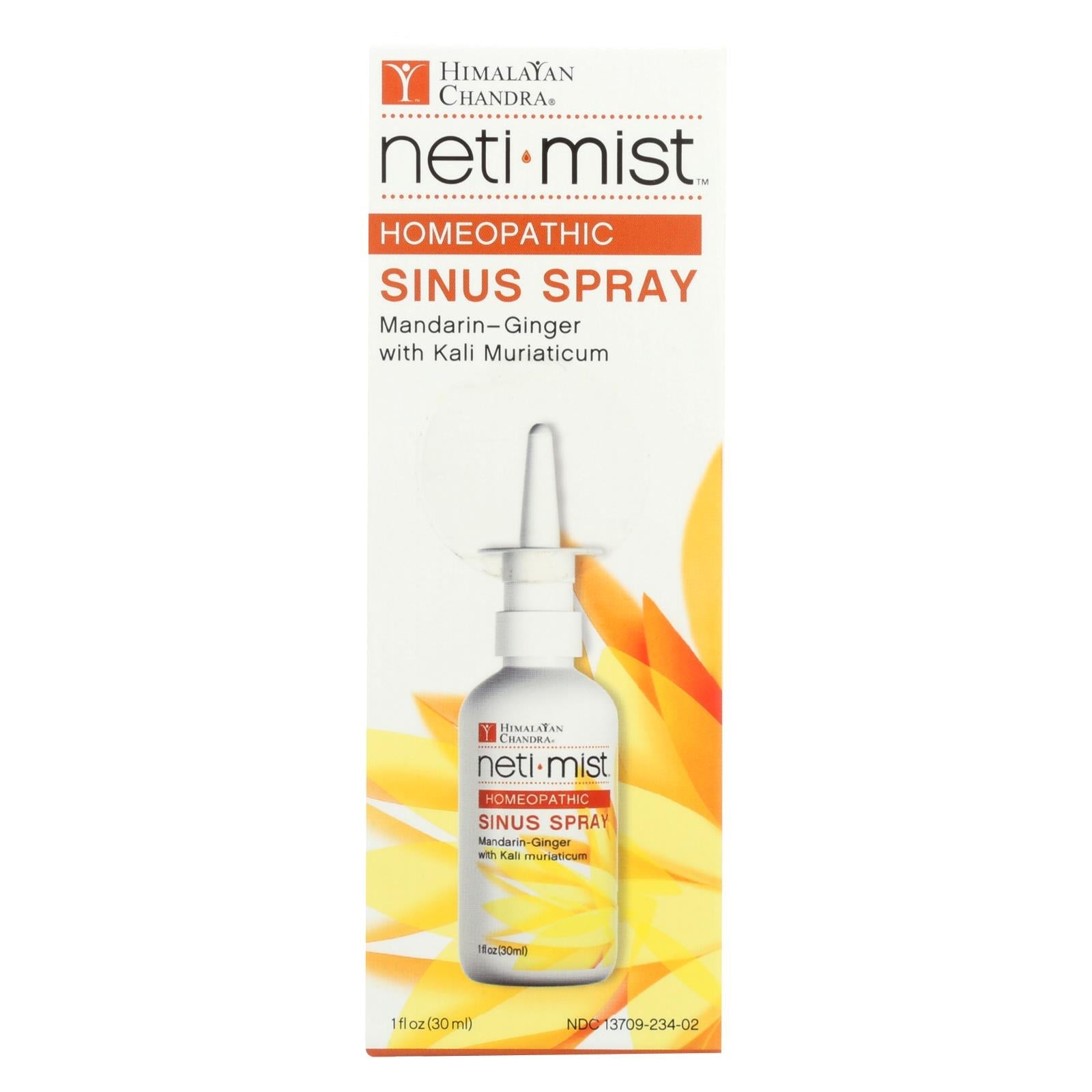 Himalayan Institute Neti Mist Nasal Sinus Spray - Soothes Dry, Congested Sinuses - 1 FZ