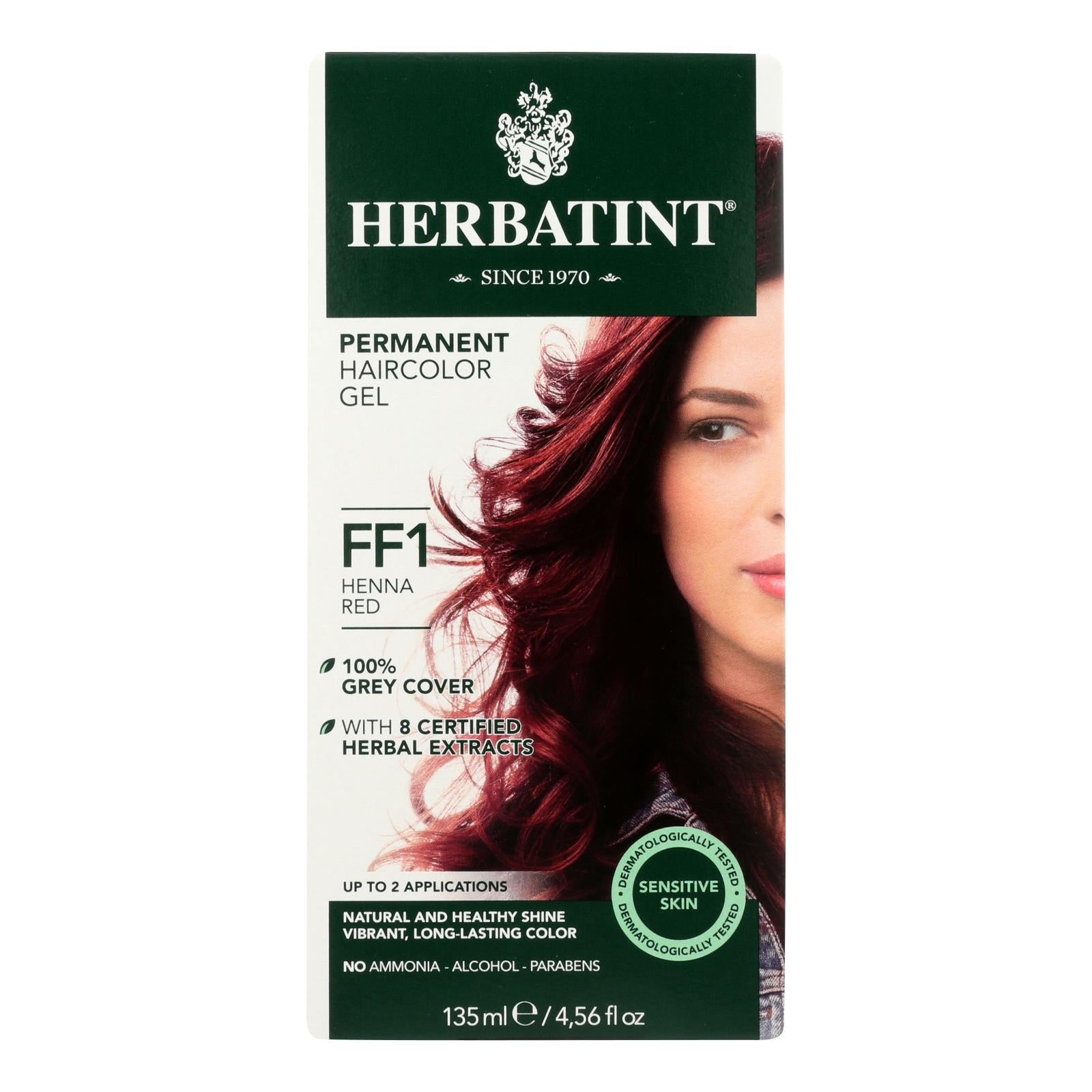 Herbatint Hair Color Kit Flash Fashion Henna Red FF1: Ammonia-Free, Vegan, Cruelty-Free