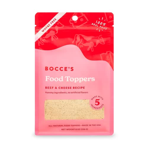 Bocce's Bakery - Cheese Dog Food Topper, 8 oz (Pack of 12) - USA Made Treat