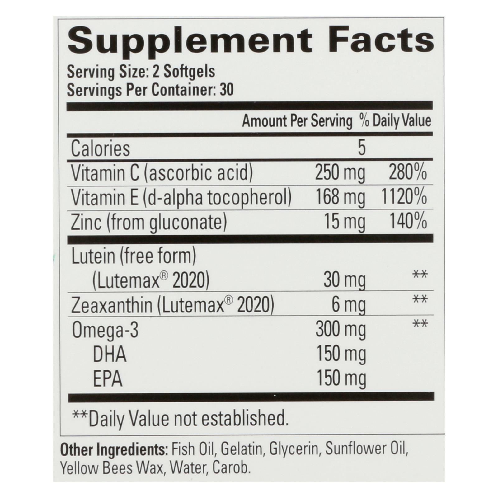 Quantum Research Macula 30 Eye Health 60 Softgels