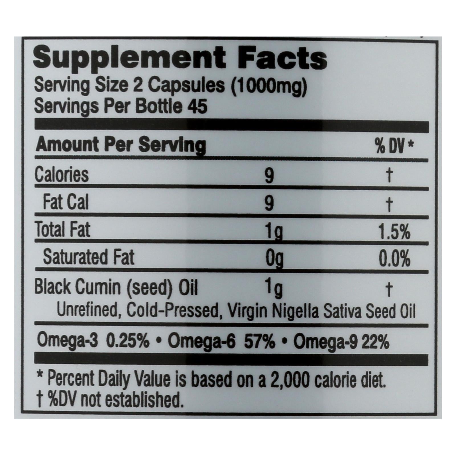 Amazing Herbs Black Seed Oil - 90 Softgels