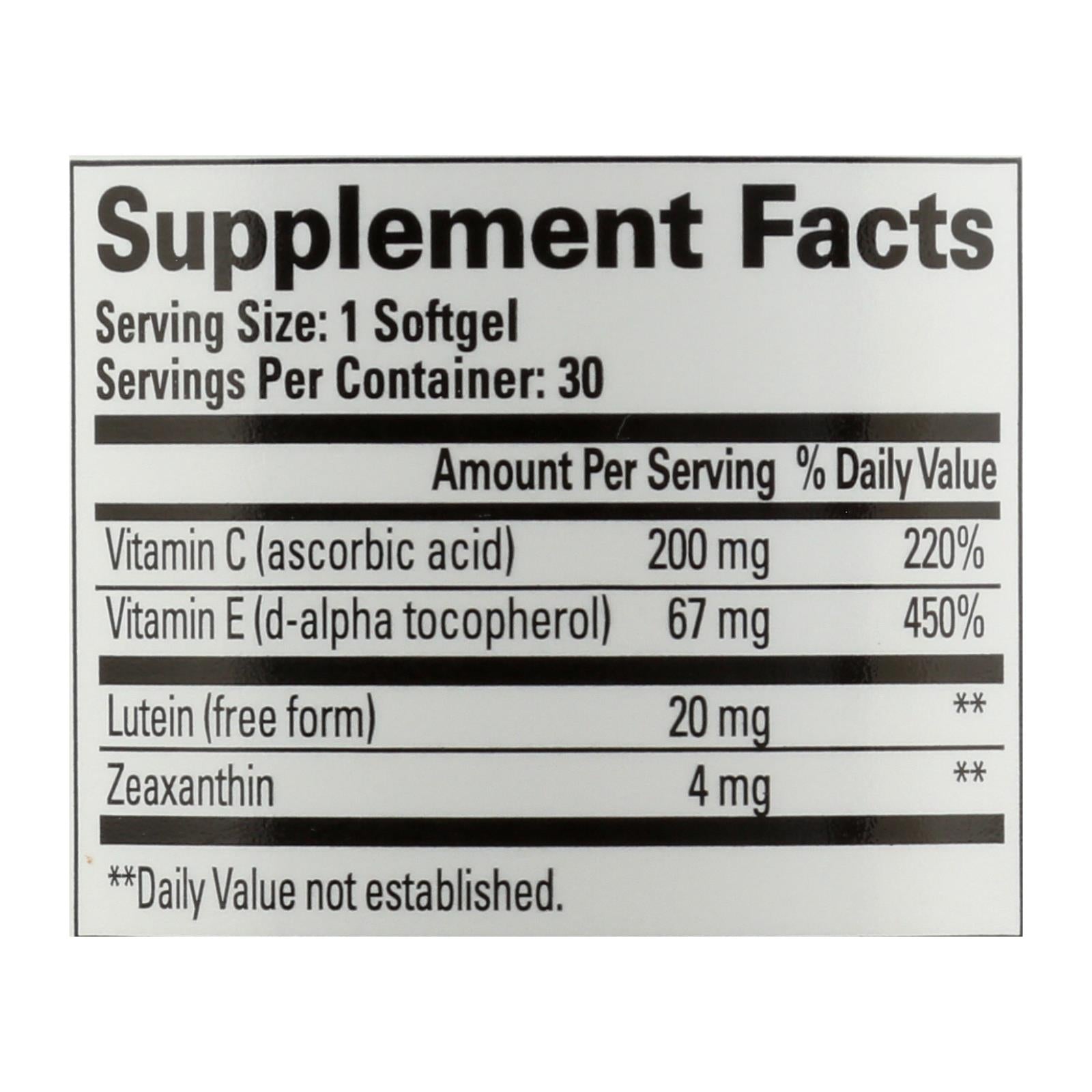 Quantum Research See Lutein Eye Health Support, 30 Softgels