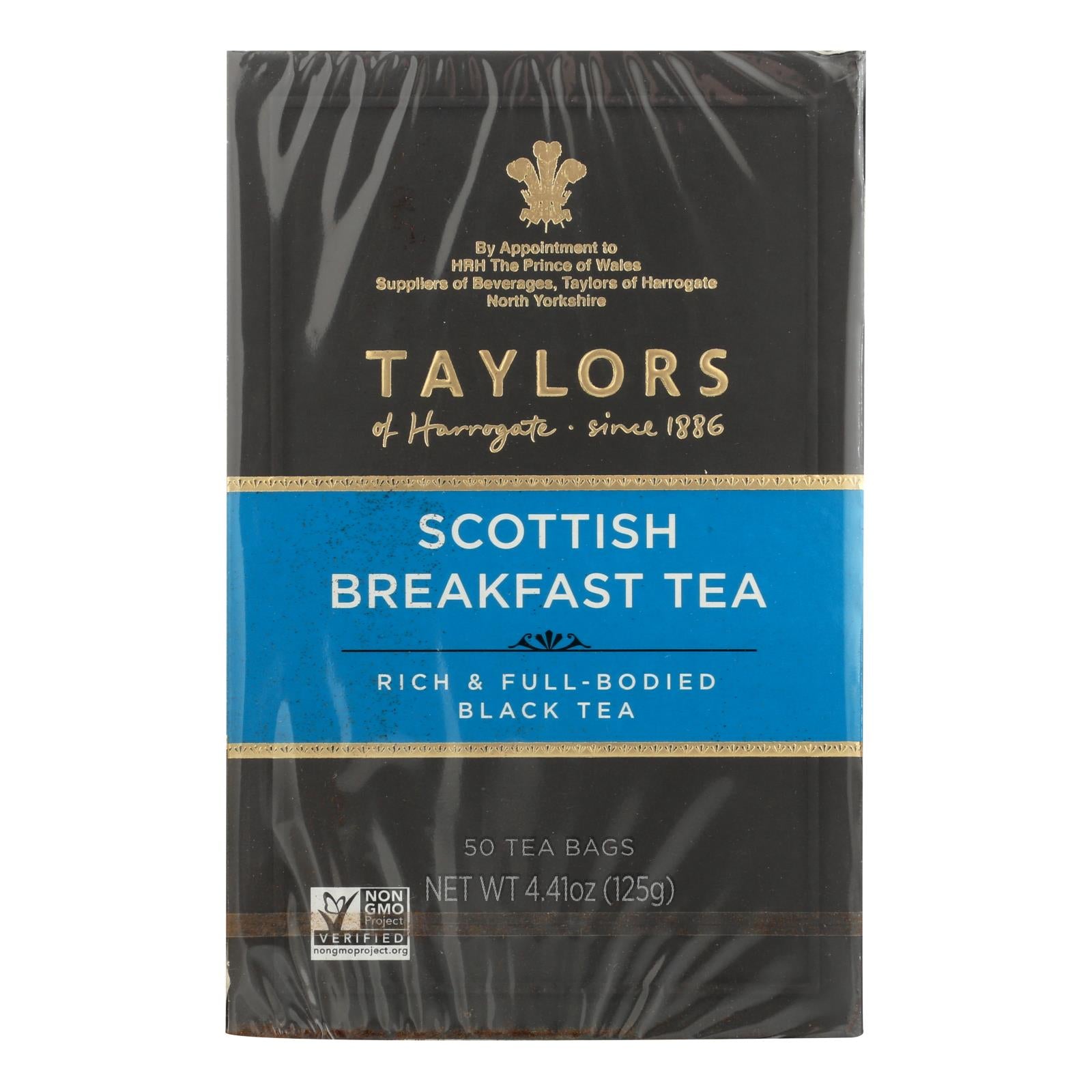 Taylors of Harrogate Scottish Breakfast Tea Bags (50 Bags - Pack of 6)
