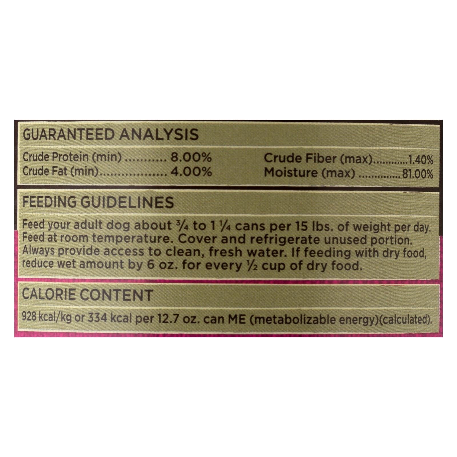 Castor & Pollux Organic Grain-Free Turkey Dinner Dog Food with Fresh Carrots and Sweet Potatoes - 12.7 Oz (Pack of 12)