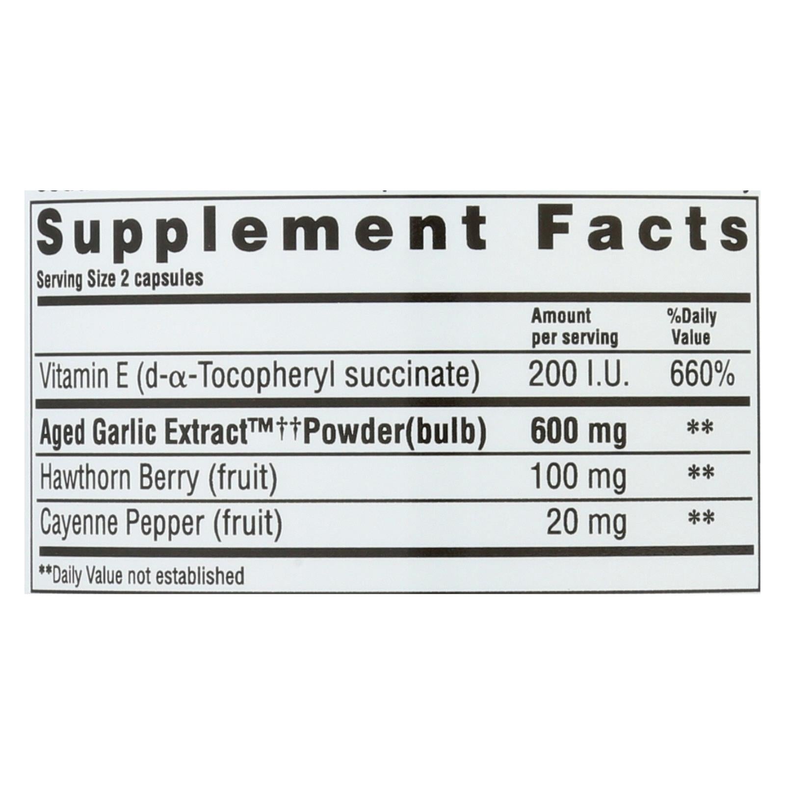 Kyolic Aged Garlic Extract Circulation Formula 106, 300 Capsules