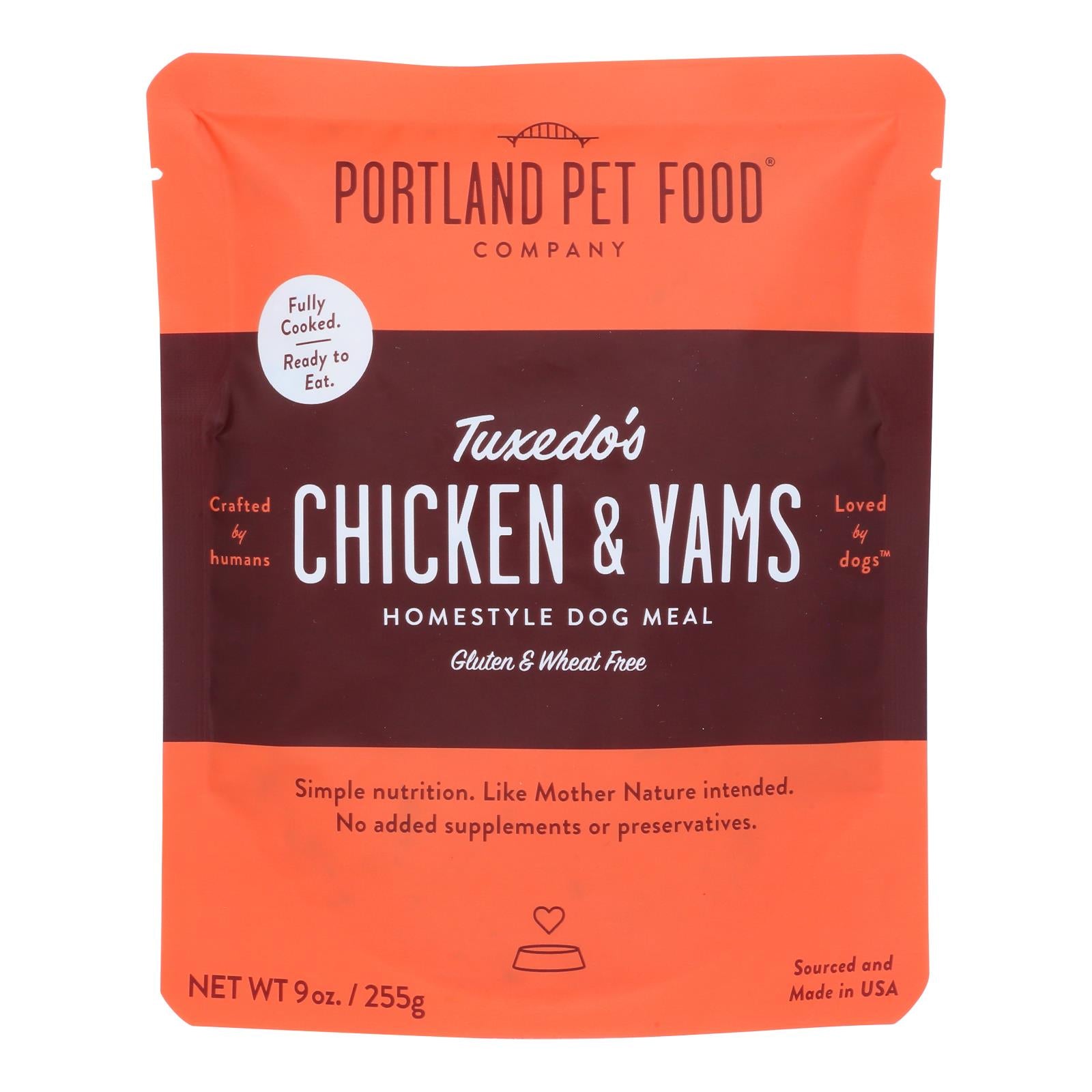 Portland Pet Food Company Homestyle Chicken Yams Dog Meal (8 Pack - 9 Oz)