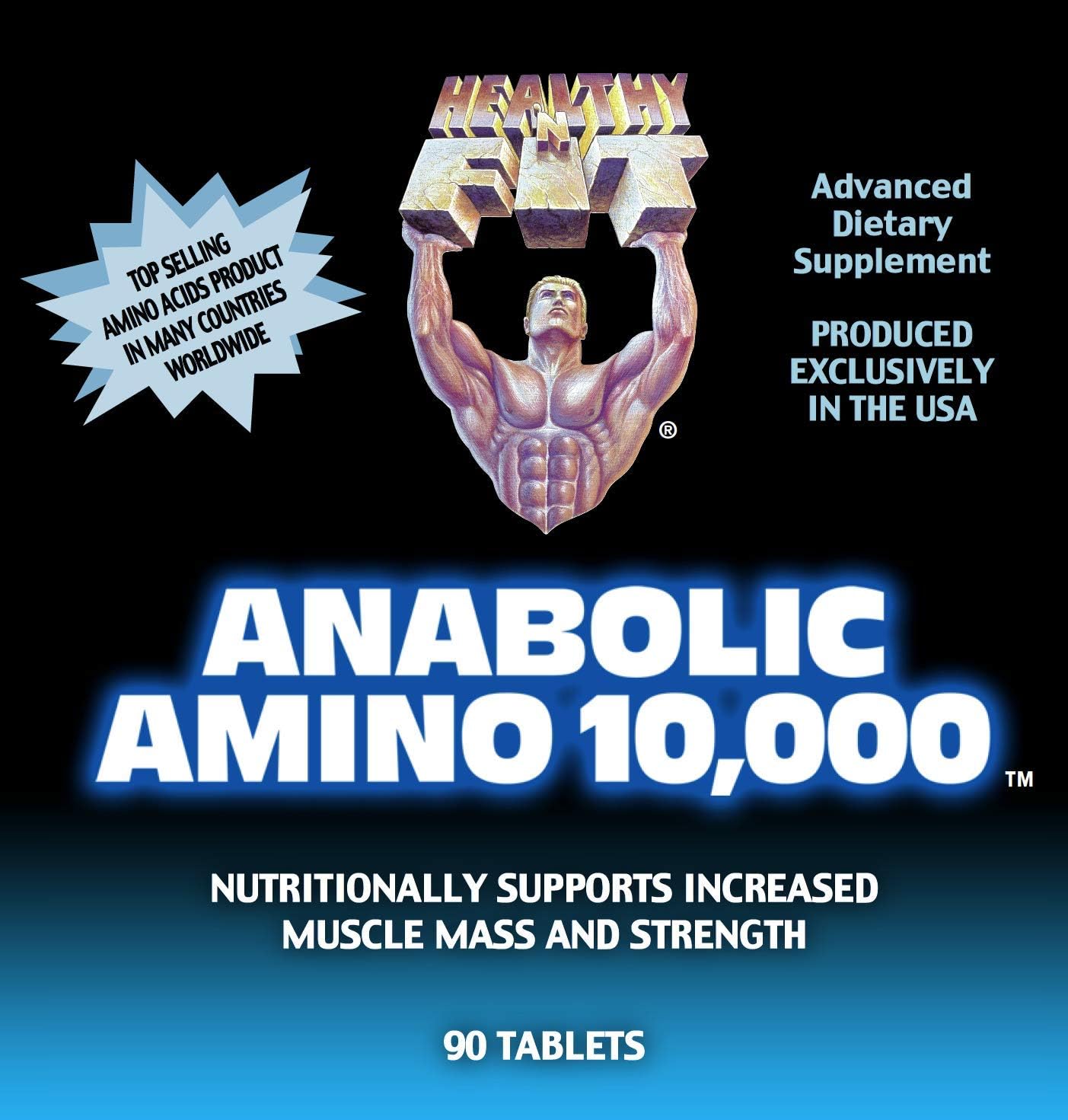 Healthy 'n Fit Anabolic Amino 10000 (90 Tablets)