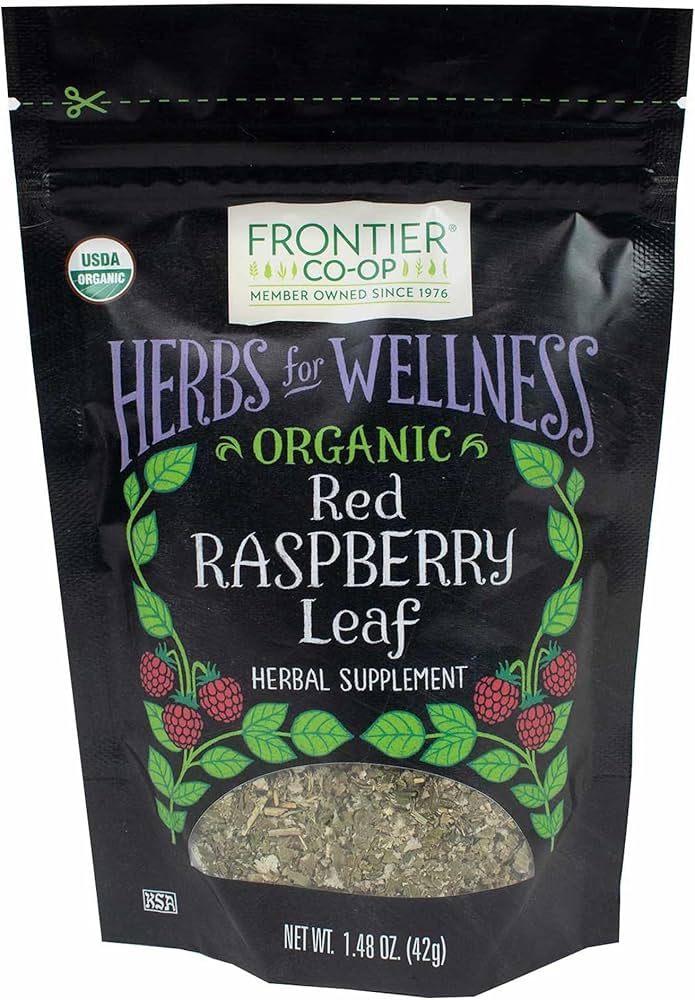 Frontier Natural Products Coop - Organic Raspberry Leaf, 1.48 oz (Pack of 12) - Herbal Tea Bulk