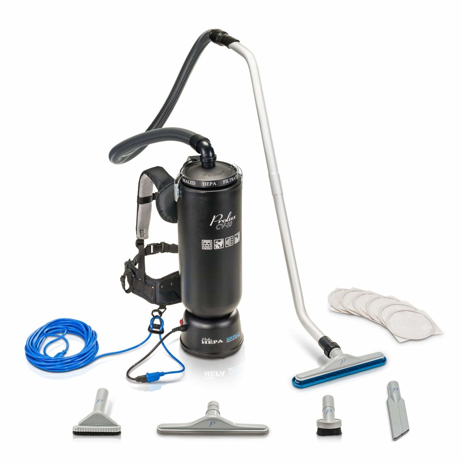 Powerful Lightweight Prolux PLC10 10qt Backpack Vacuum w/ 1 1/2