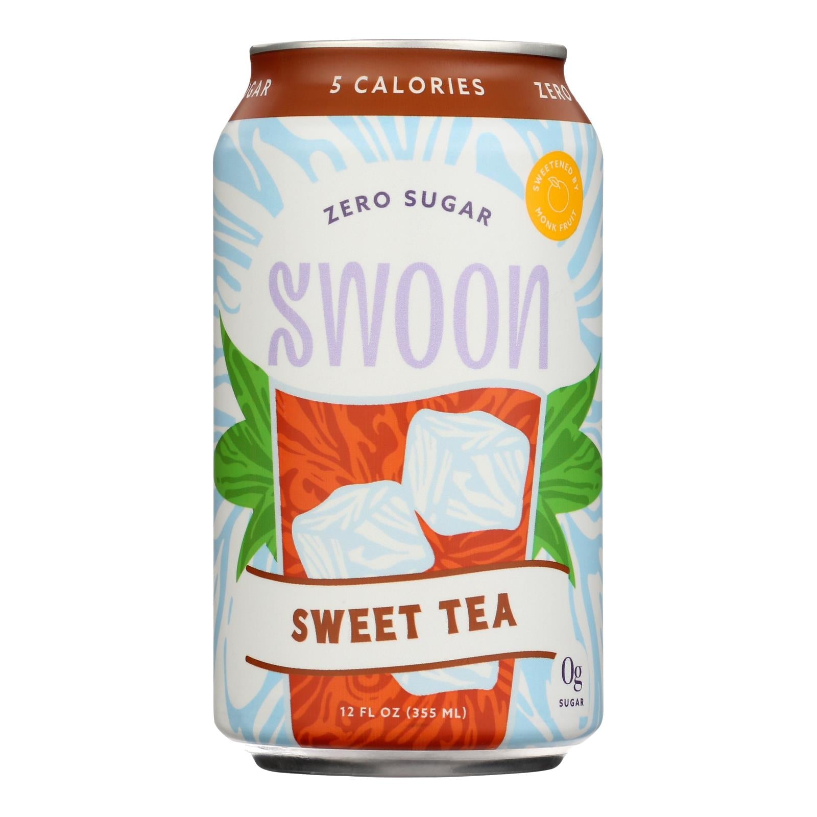 Swoon Zero Sugar Sweet Tea | Pack of 12 | 12 Fl Oz Cans