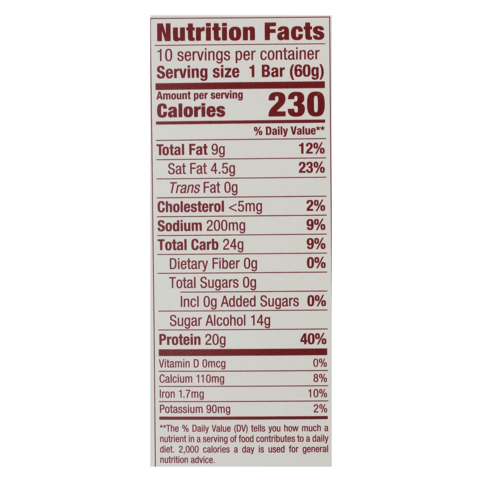 ThinkThin Cookies and Cream High-Protein Bar (Pack of 10 - 2.1 Oz)
