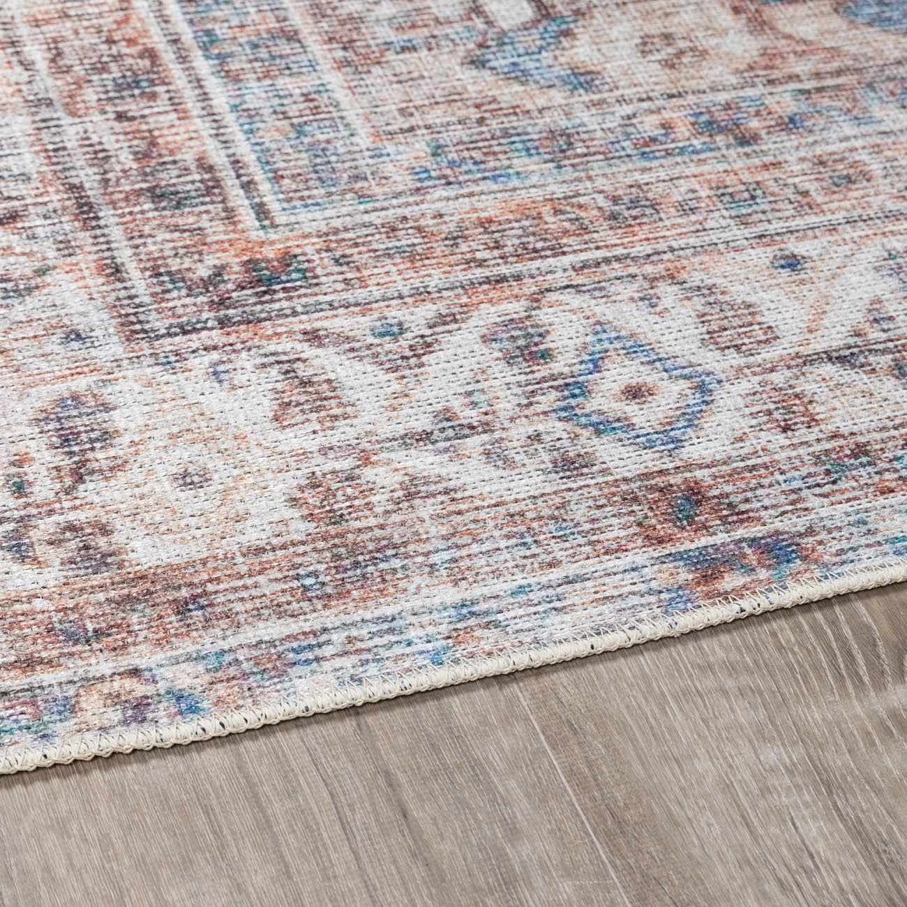 Arncliffe Vintage Flat Pile Washable Rug