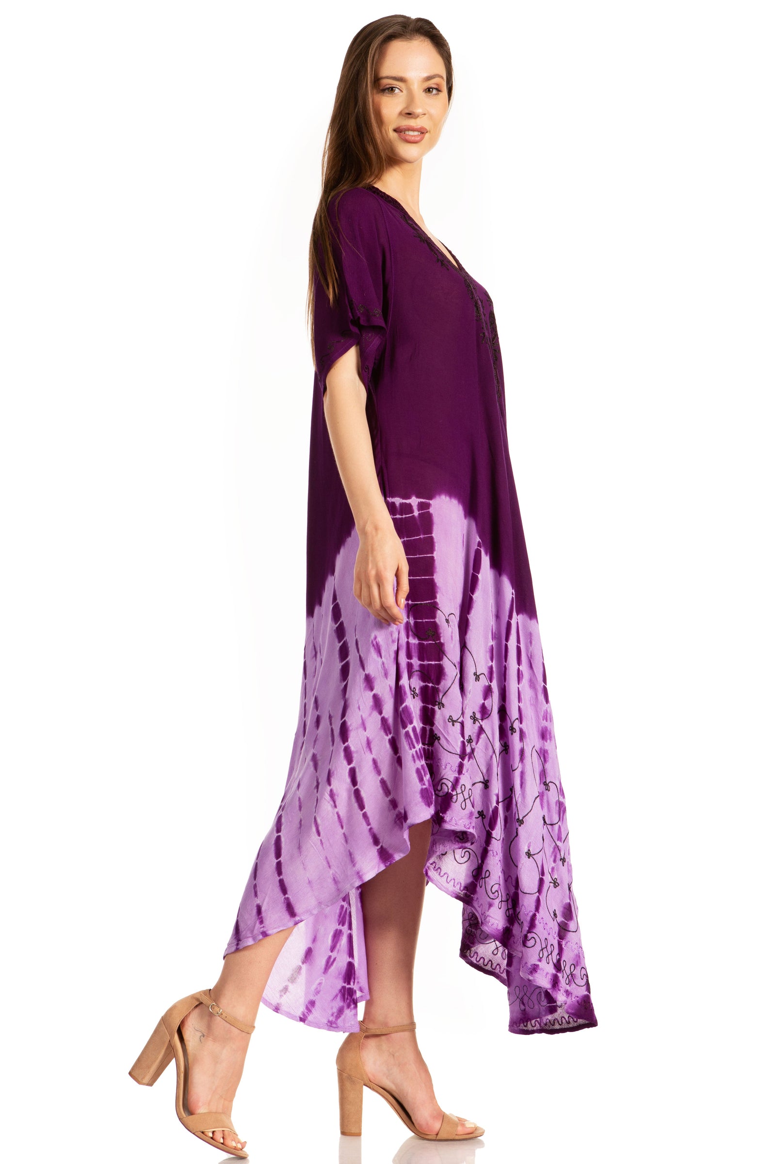 Sakkas Viveka Embroidered Caftan Dress