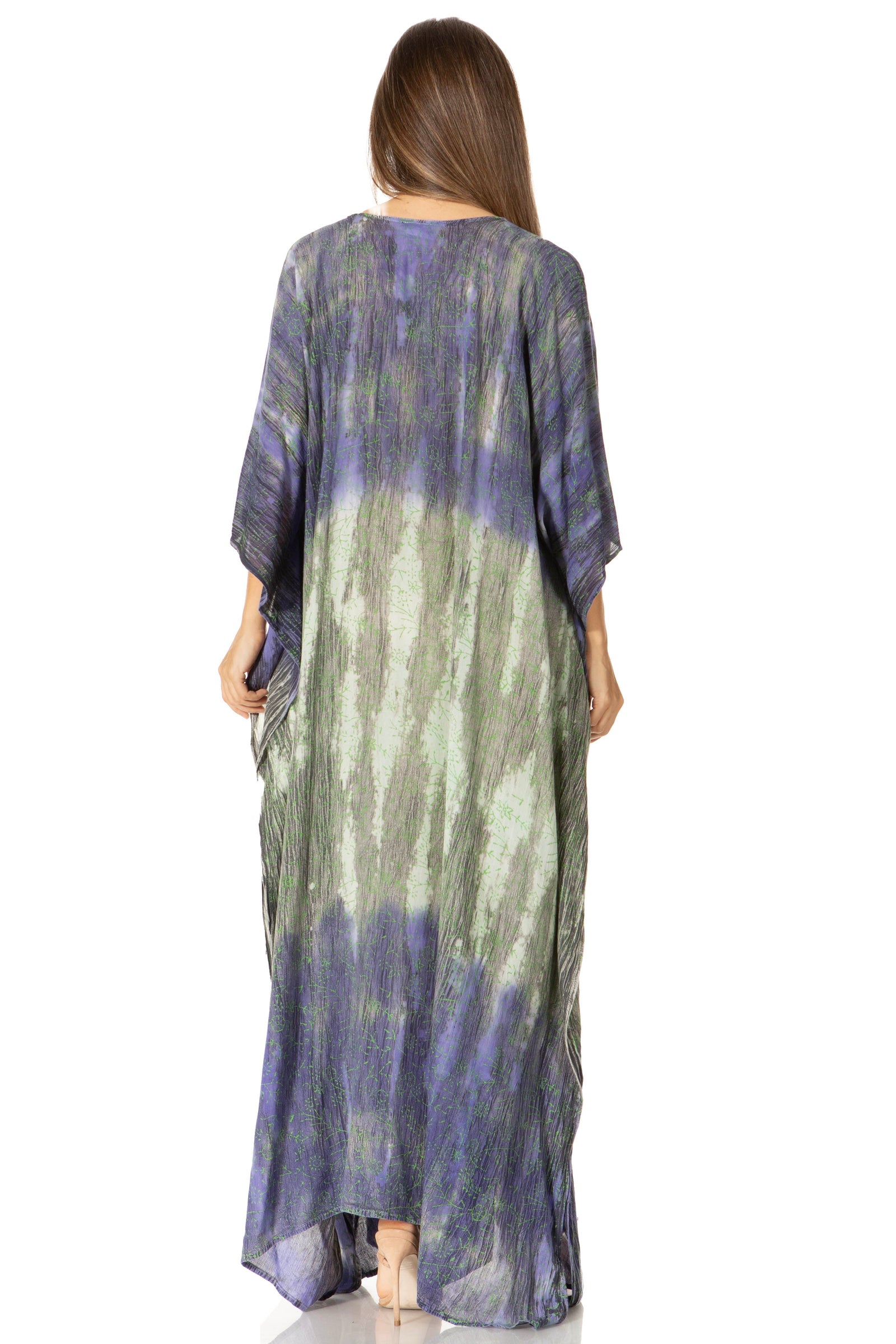 Sakkas Tacy Women's Boho Summer Maxi Dress for Casual or Lounge Wear