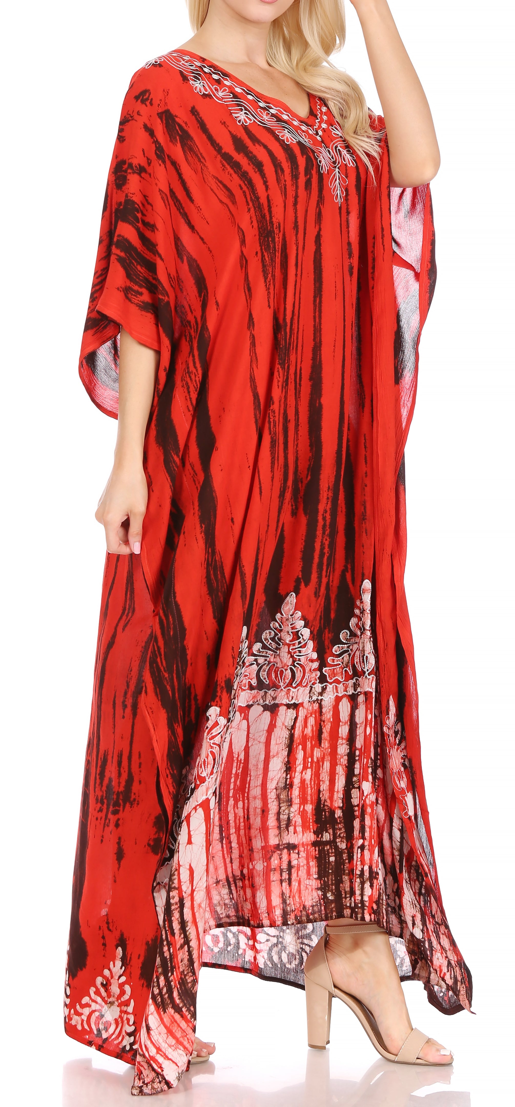 Sakkas Tacy Women's Boho Summer Maxi Dress for Casual or Lounge Wear