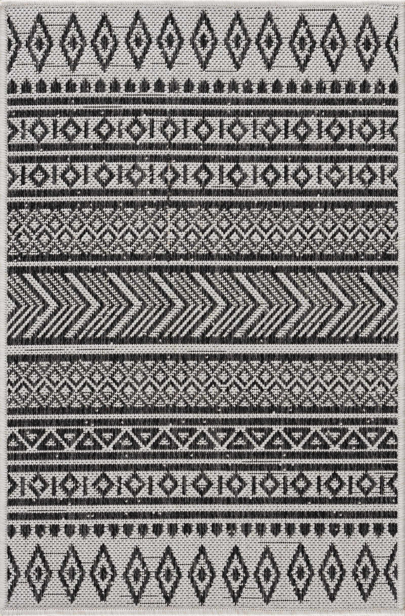 Imboden Black&White Outdoor Rug