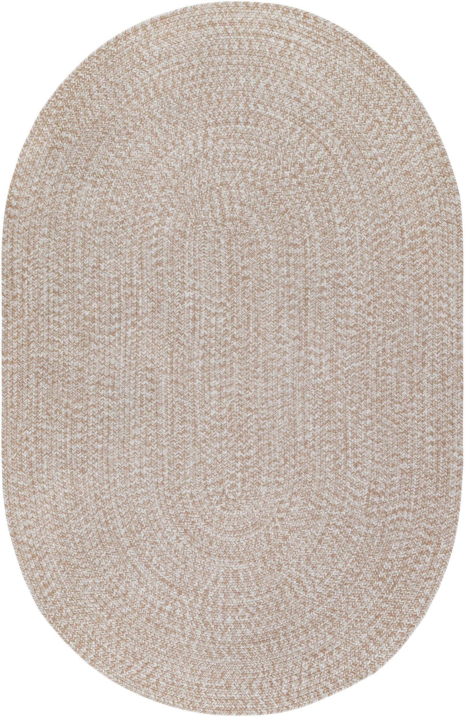 Cream Braided Faux Jute Rug