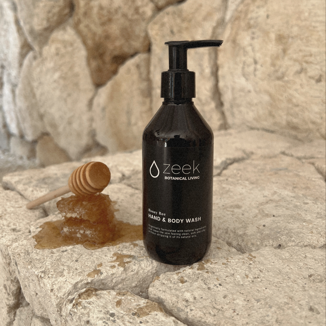 Zeek Mayan Bee Organic Honey Body Wash 16 Oz Bottle