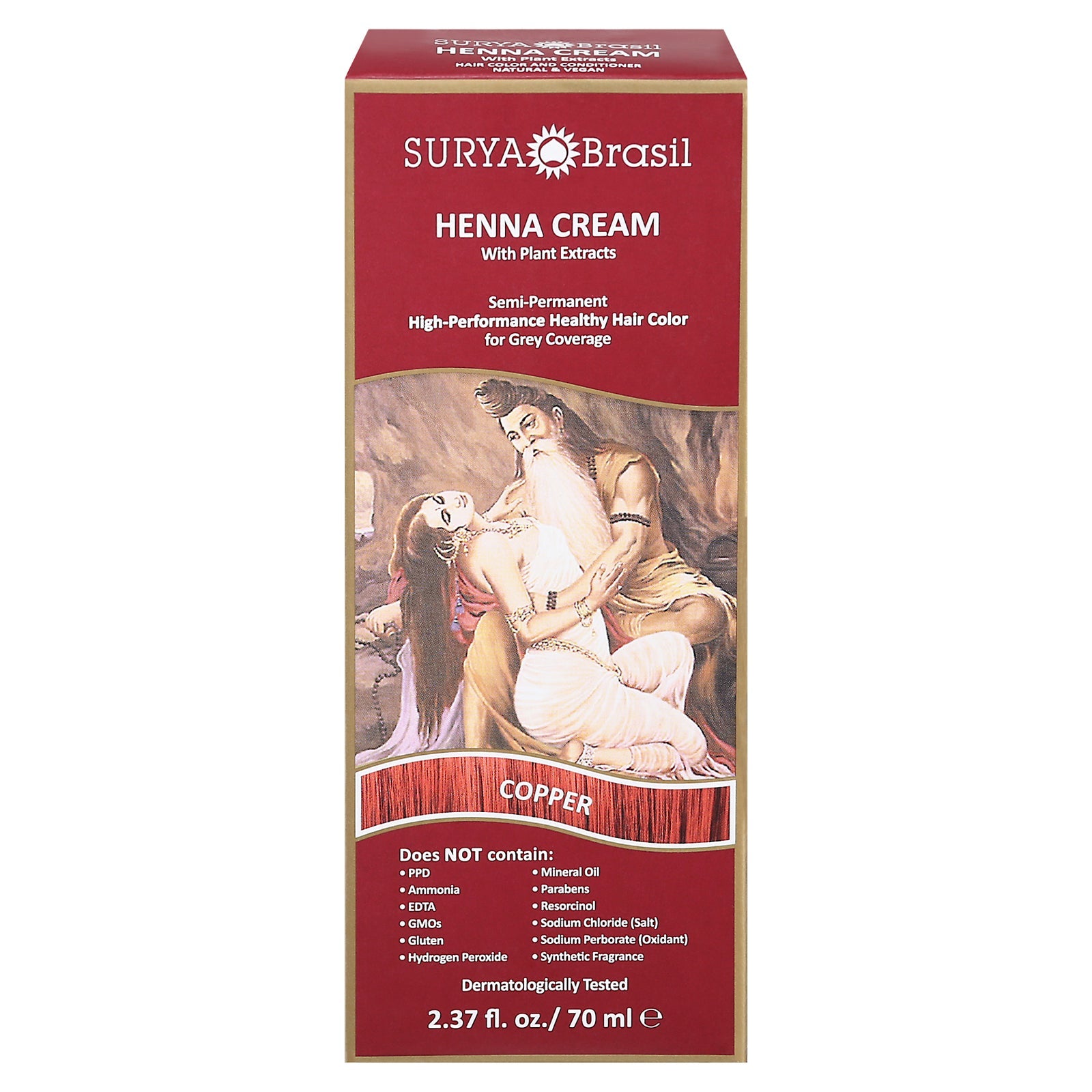 Surya Brasil Henna Cream Copper - 2.37 Oz