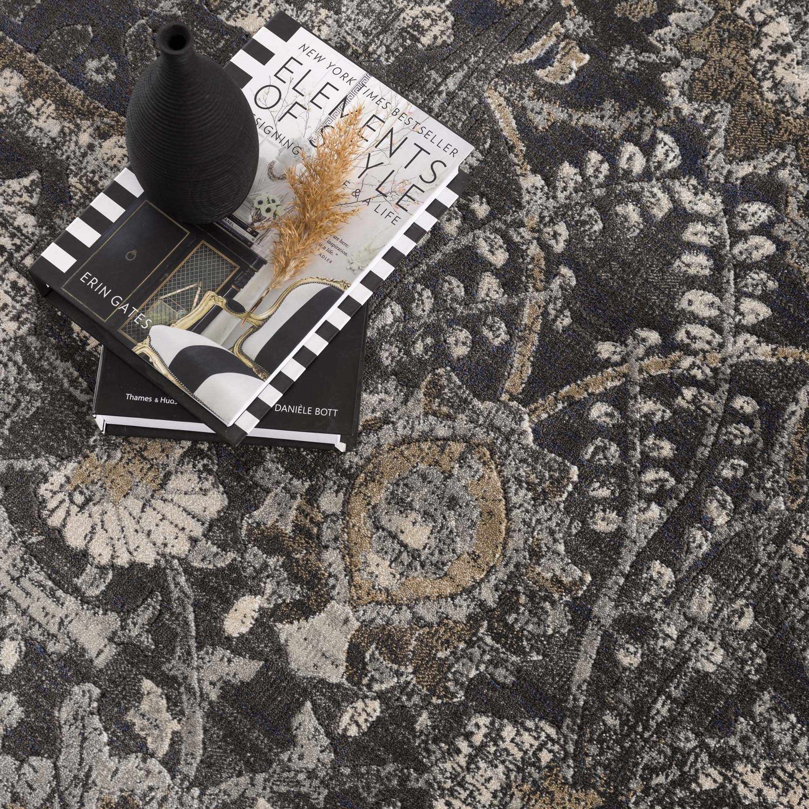 Georgiana Charcoal Area Rug