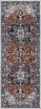 Cabacungan Blue & Rust Washable Area Rug - Clearance
