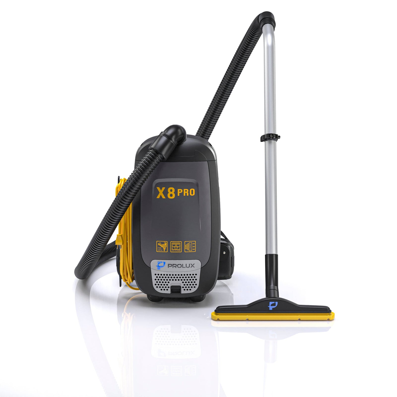 Prolux PLCX8P Pro Commercial Backpack Vacuum w/ Deluxe 1 1/2