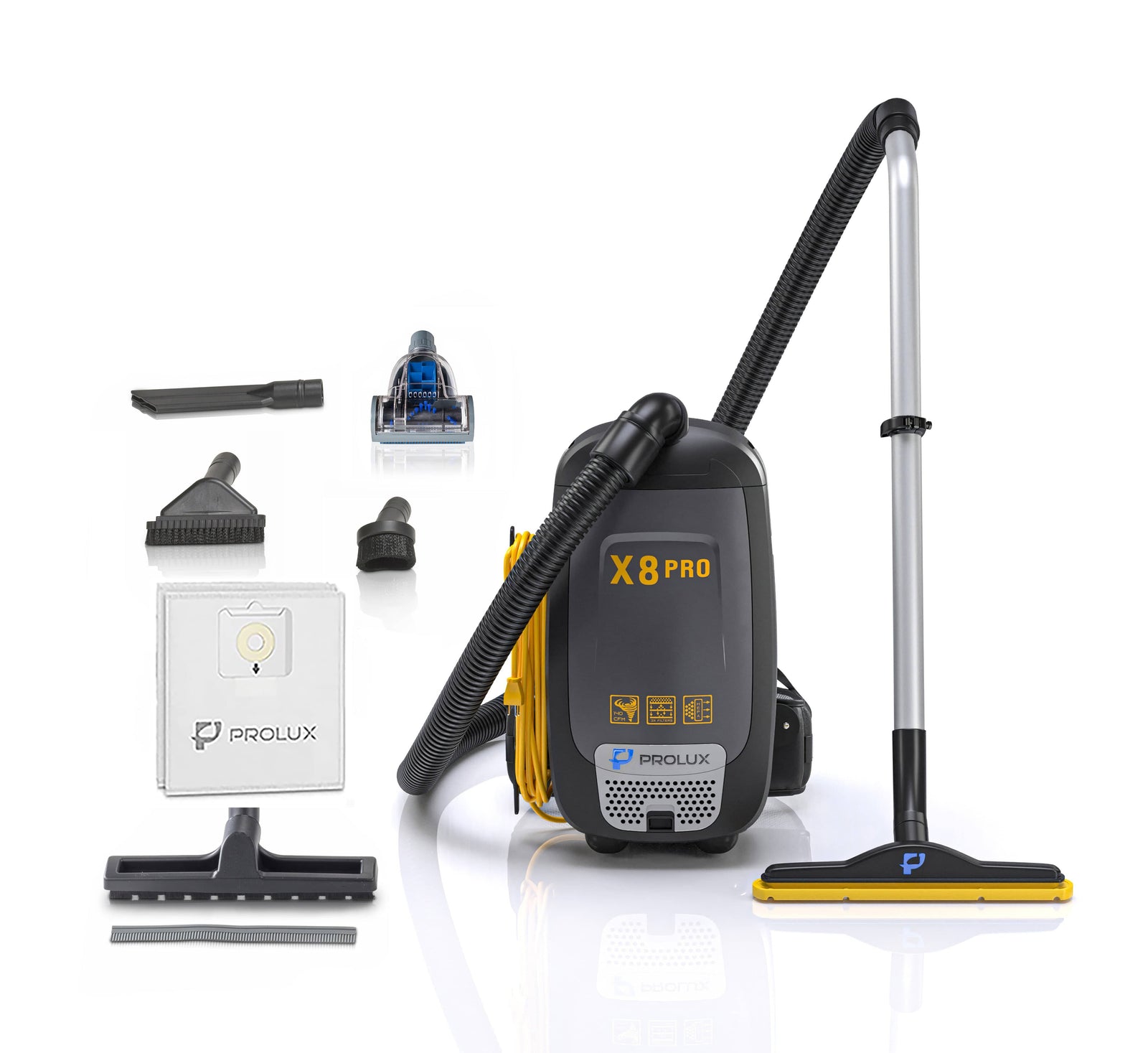 Prolux PLCX8P Pro Commercial Backpack Vacuum w/ Deluxe 1 1/2