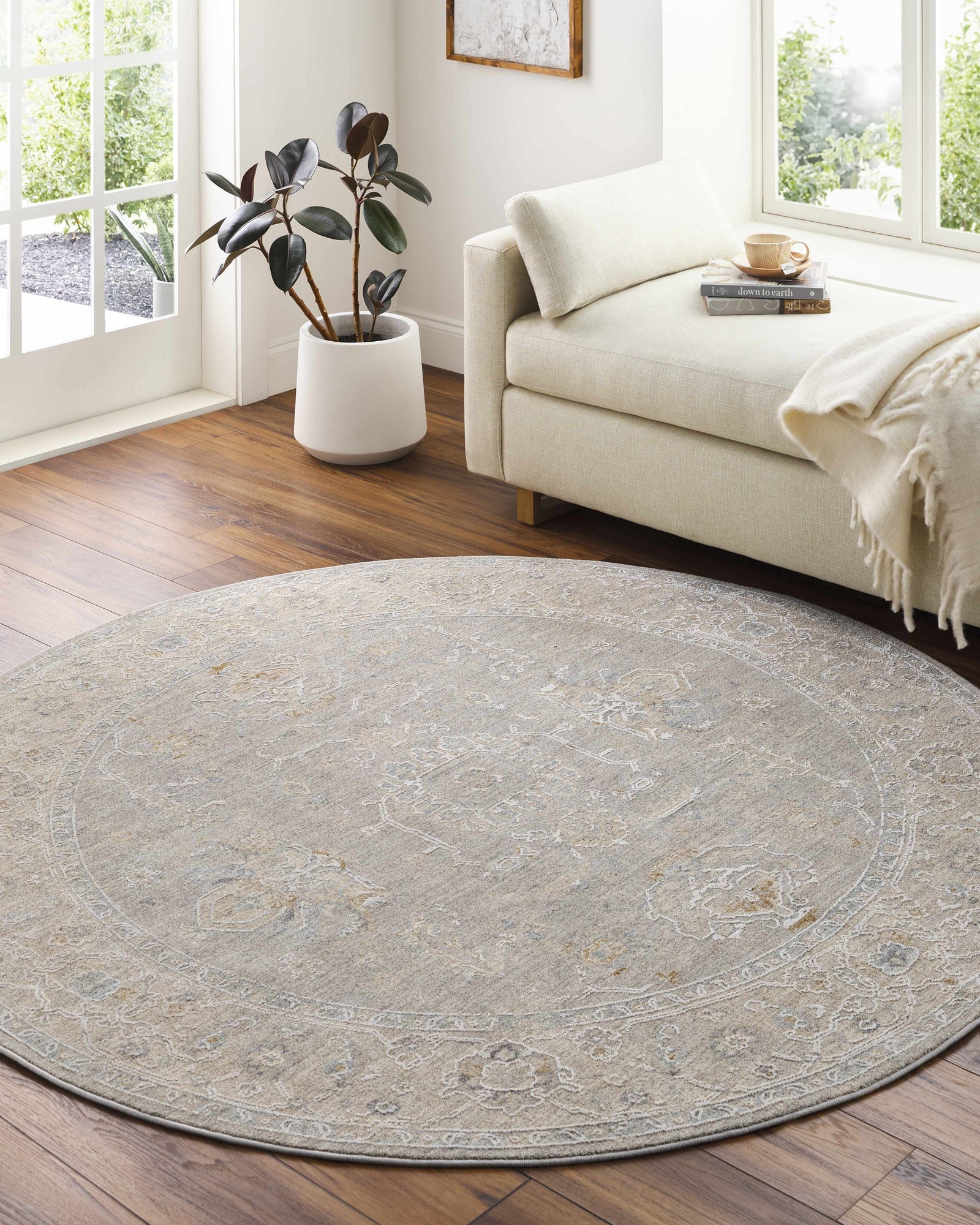 Tahmoor Gray Statement Rug - Clearance