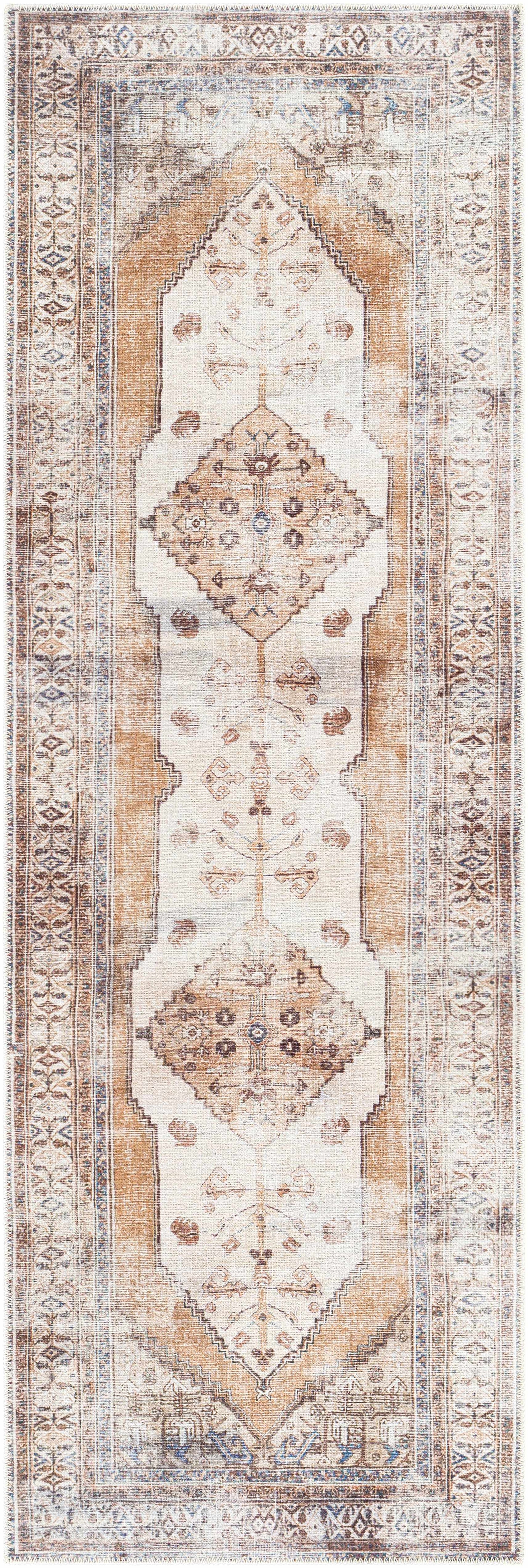 Arncliffe Vintage Flat Pile Washable Rug