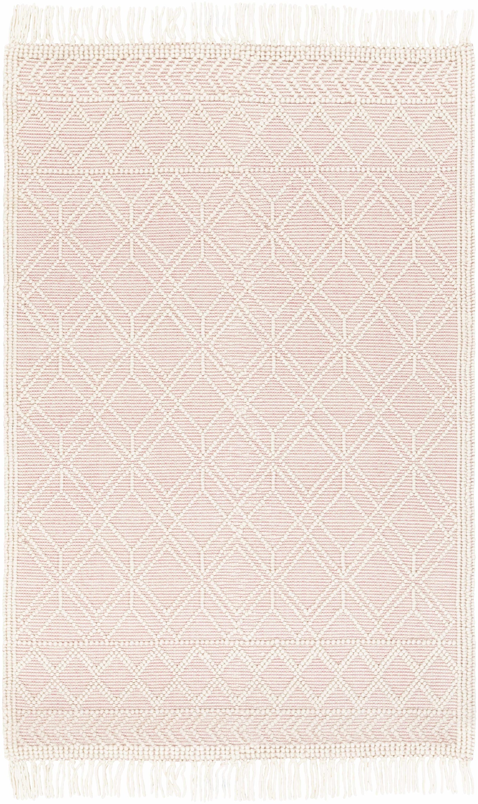 Ramsbury Soft Pink Wool Rug