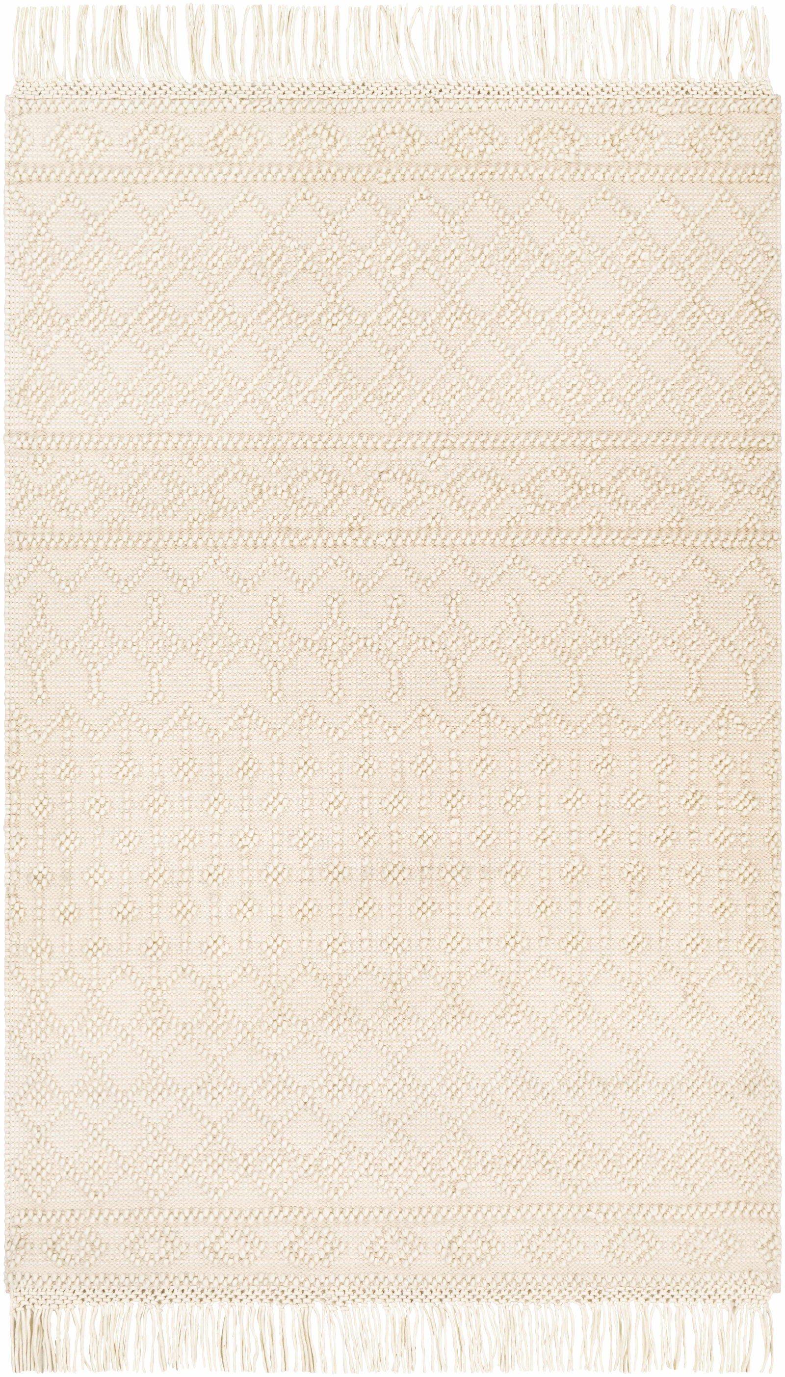 Brothers Beige Wool&Cotton Rug - Clearance