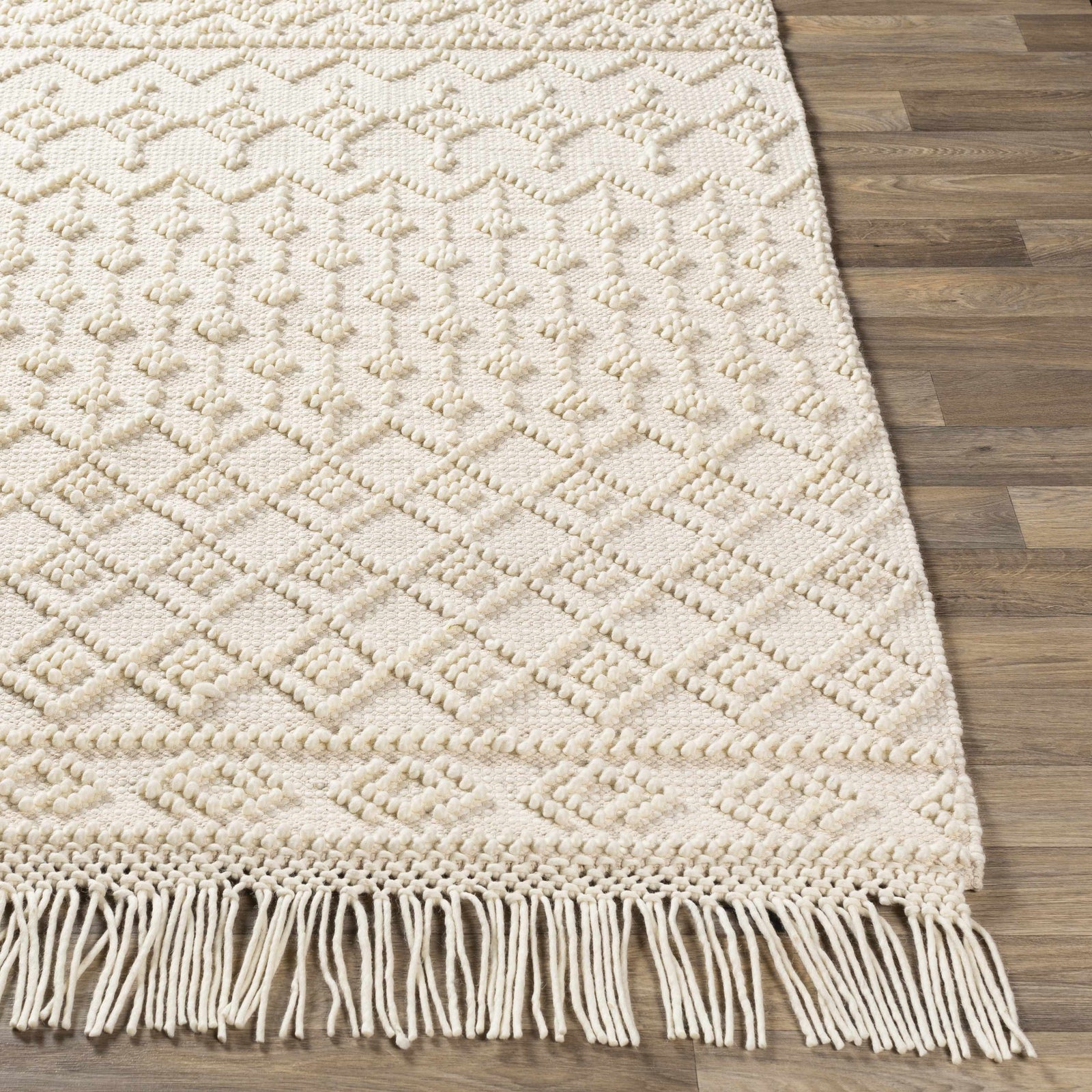 Brothers Beige Wool&Cotton Rug - Clearance