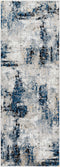 Campsall Blue Abstract Rug - Promo