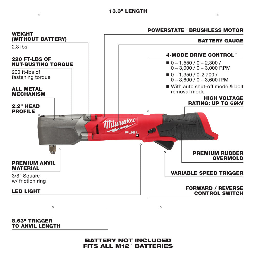 Milwaukee 2564-20 M12 FUEL™ 3/8