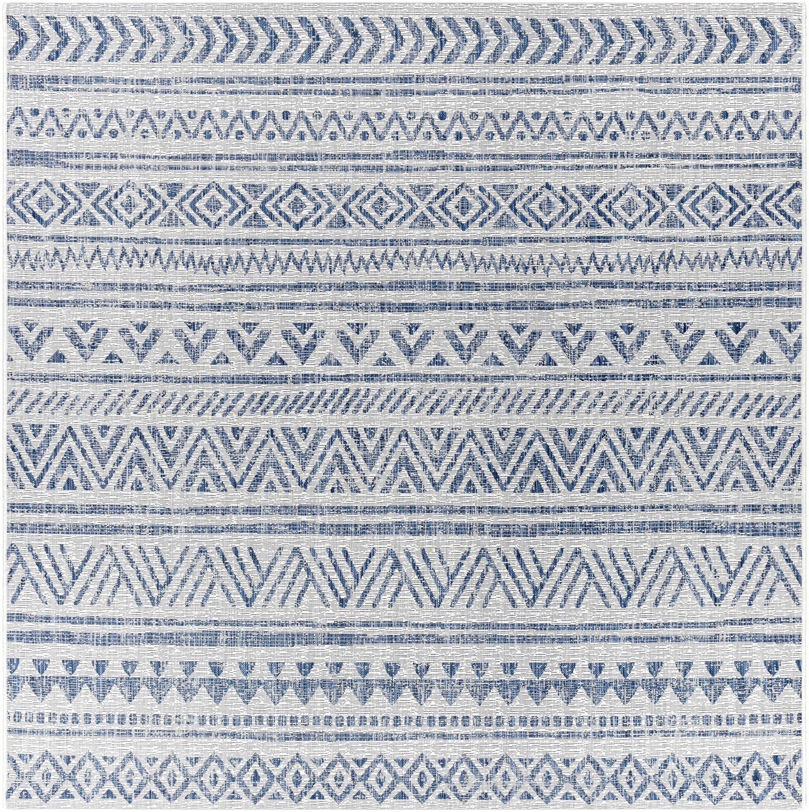 Novato Navy All Over Pattern Performance Rug